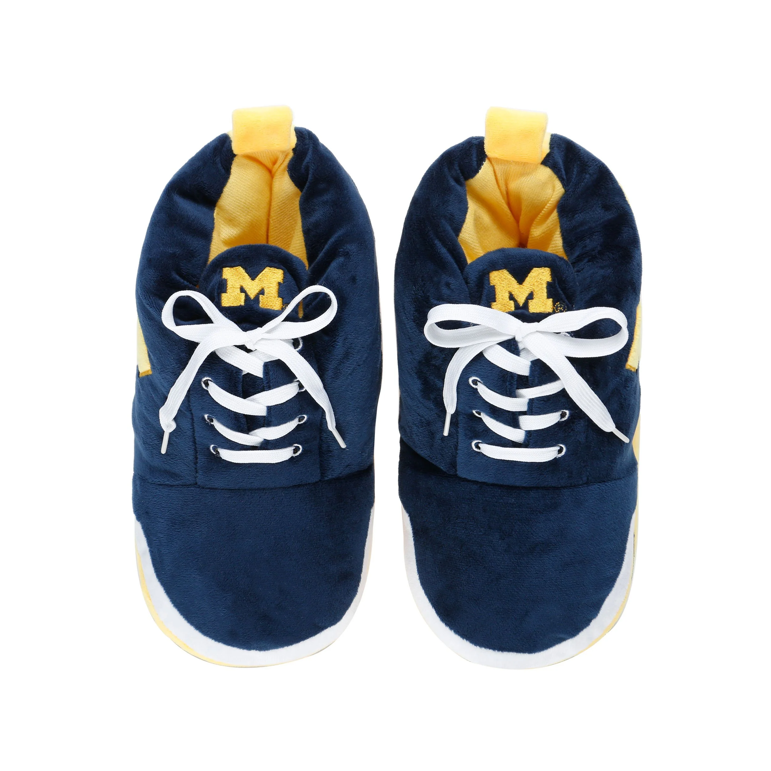 Michigan Wolverines NCAA Plush Sneaker Slipper - Image 4