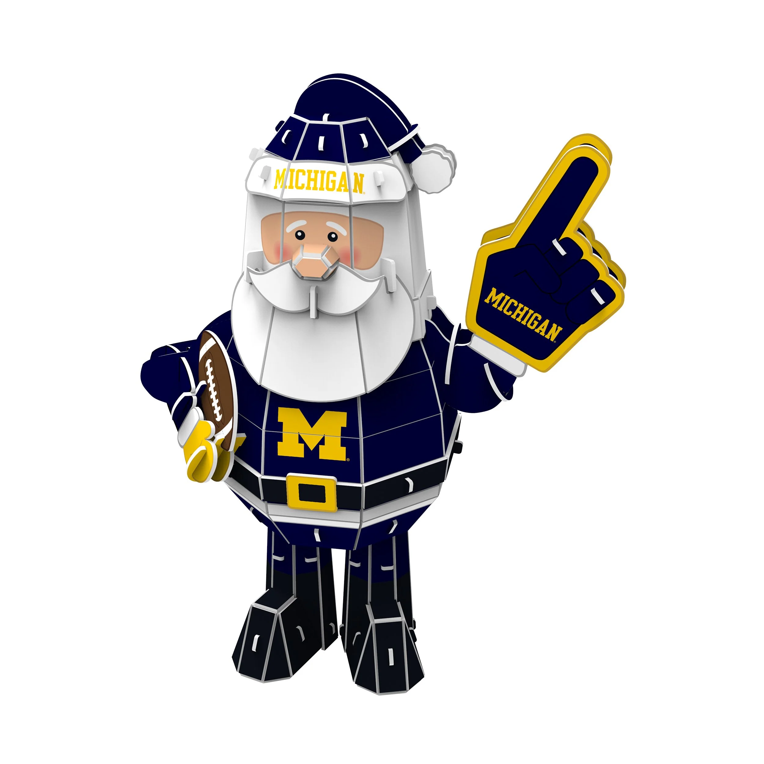 Michigan Wolverines NCAA PZLZ Santa