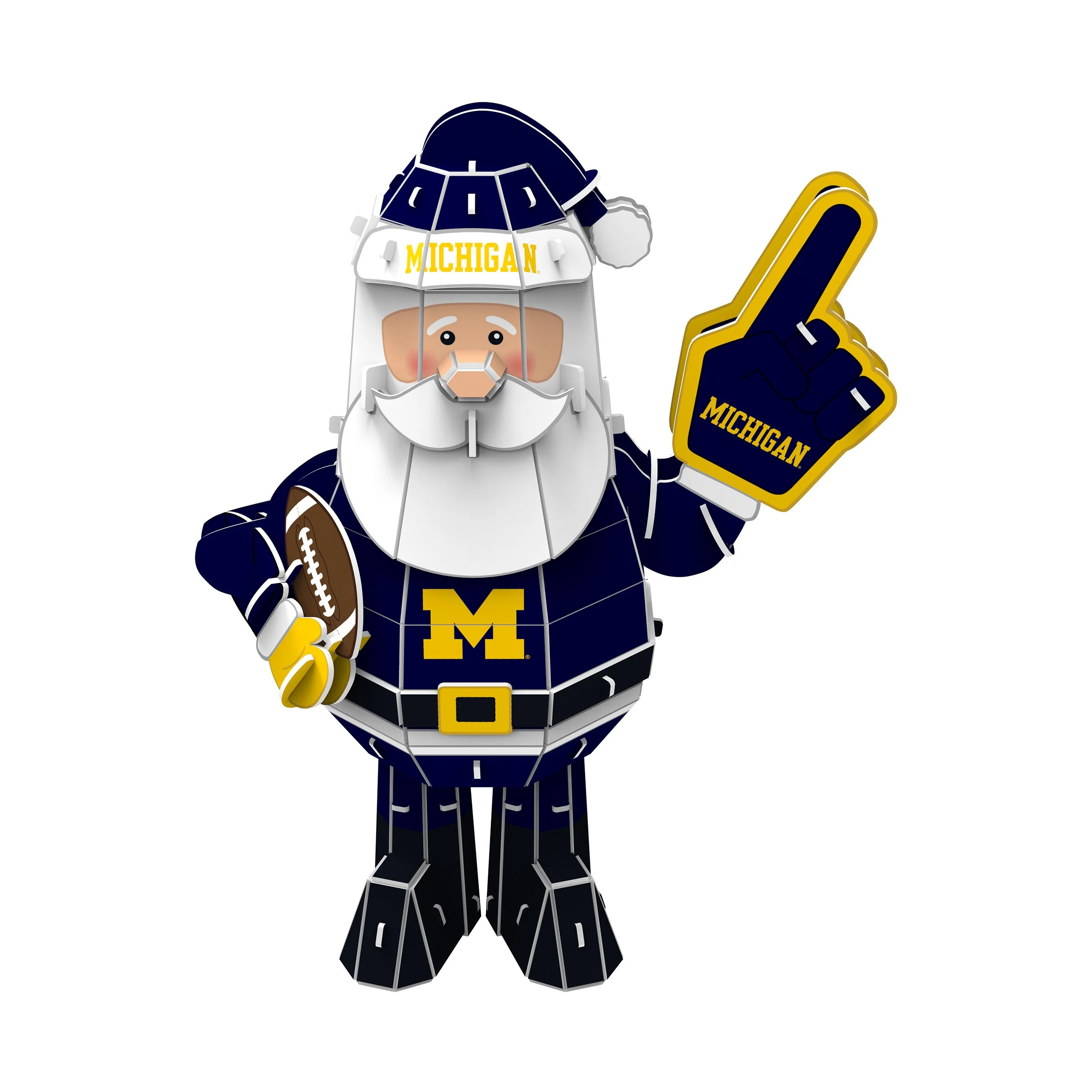 Michigan Wolverines NCAA PZLZ Santa - Image 2