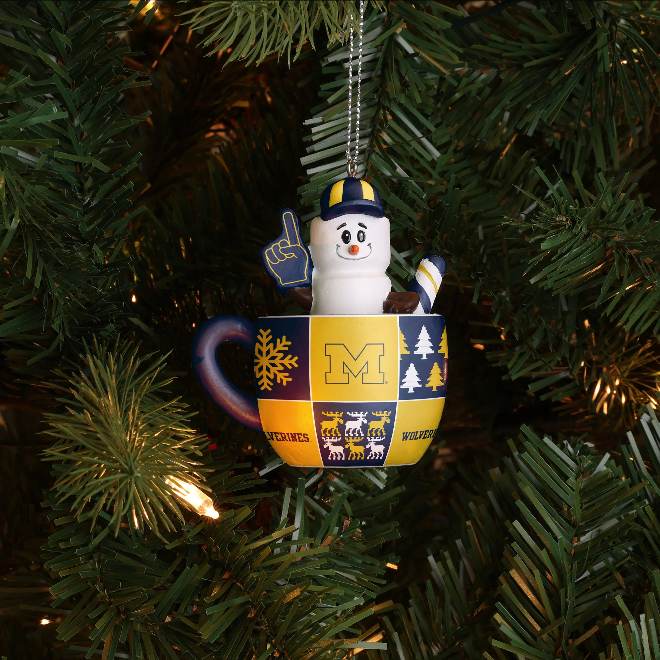 Michigan Wolverines NCAA Smores Mug Ornament - Image 2