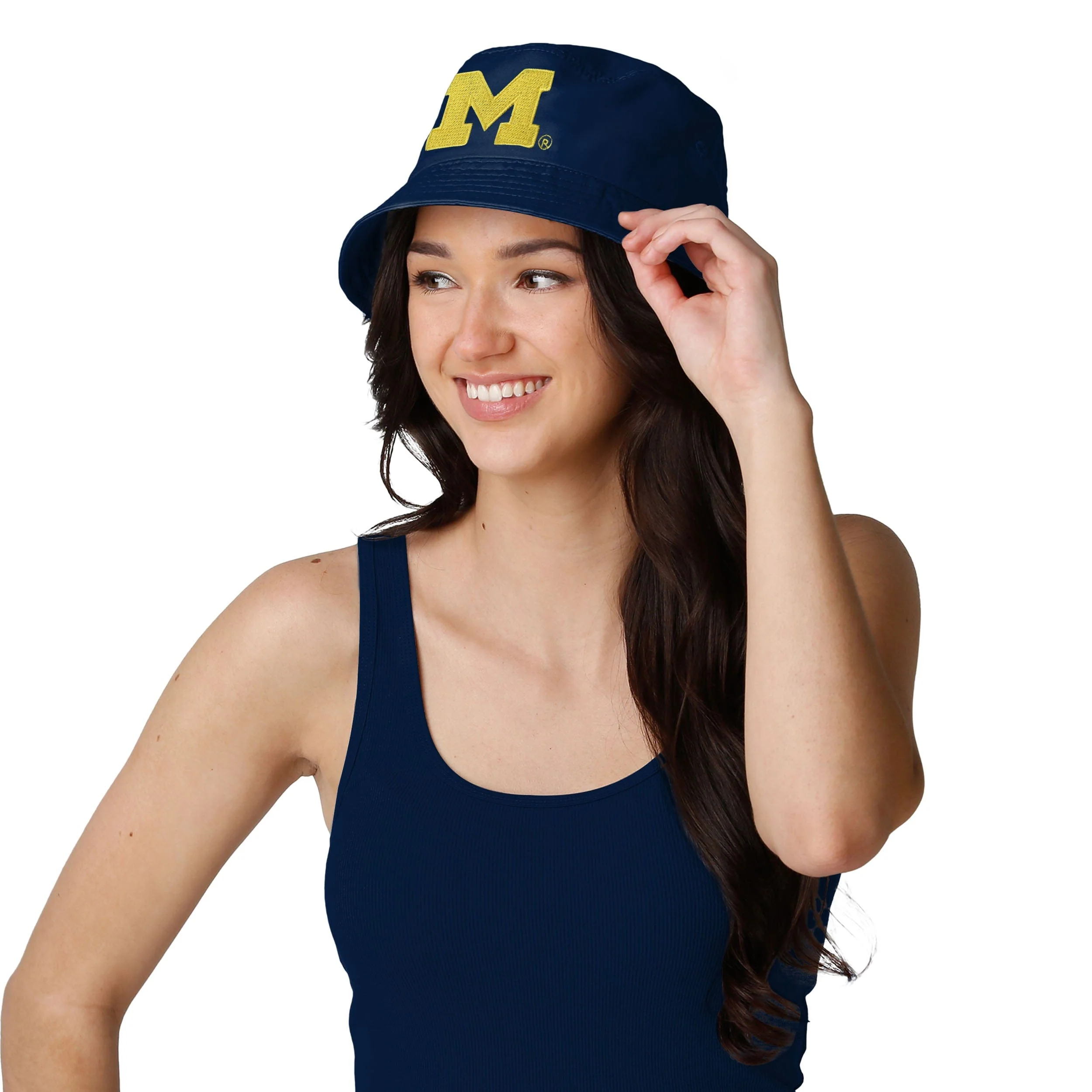 Michigan Wolverines NCAA Solid Bucket Hat - Image 2