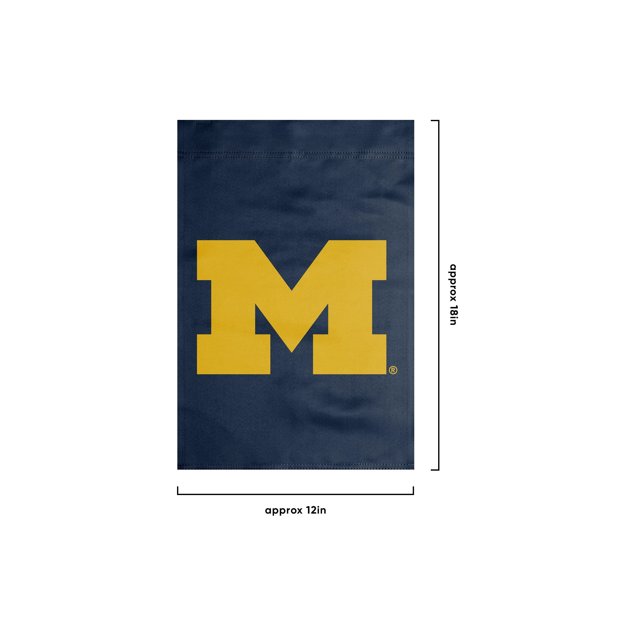 Michigan Wolverines NCAA Solid Garden Flag - Image 3