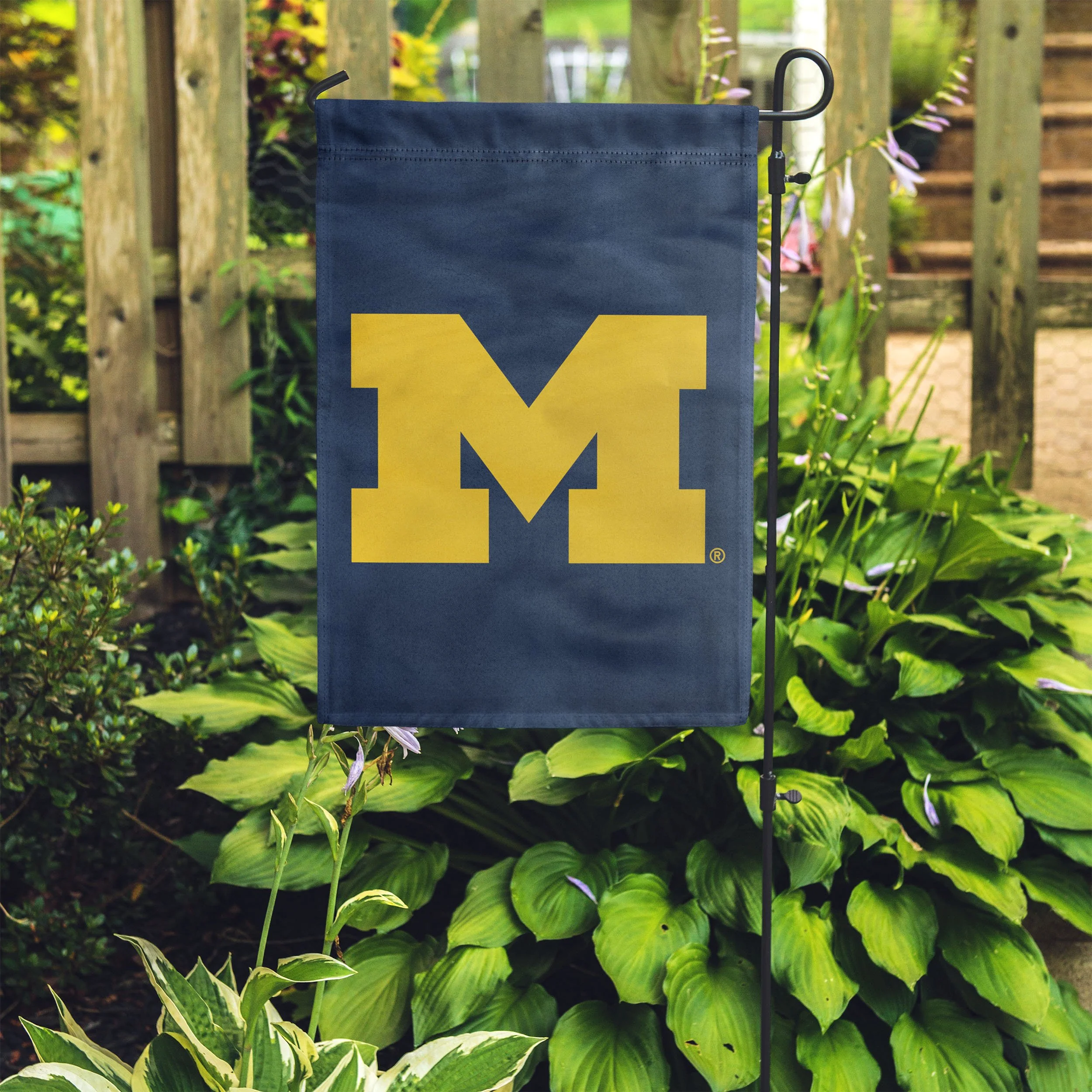 Michigan Wolverines NCAA Solid Garden Flag - Image 4
