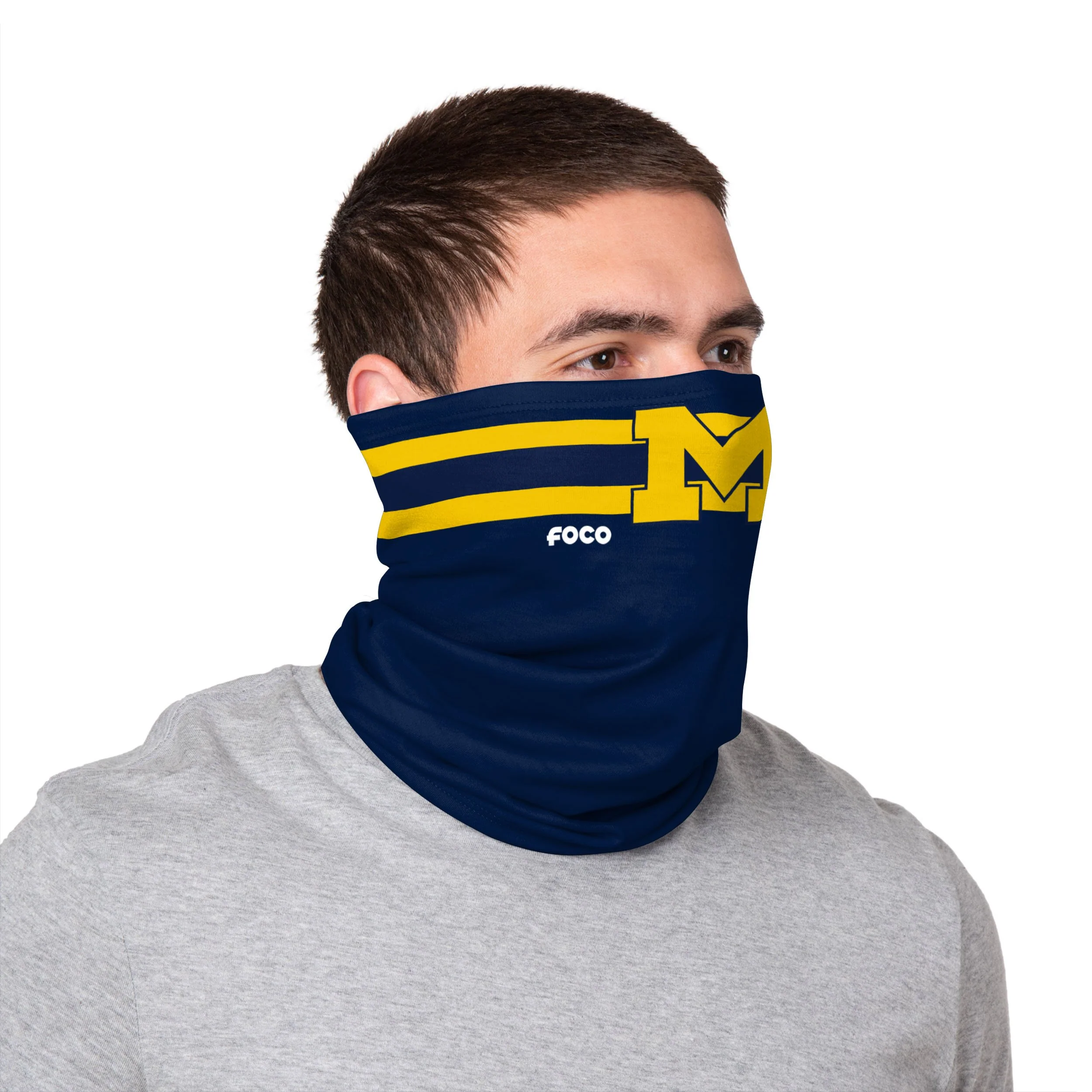 Michigan Wolverines NCAA Stitched 2 Pack Gaiter Scarf - Image 3