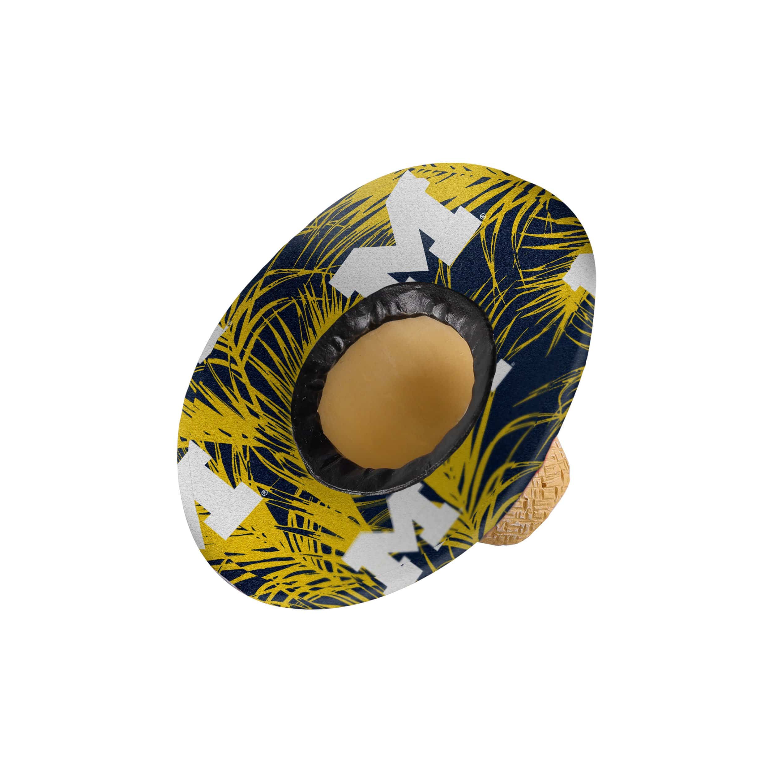 Michigan Wolverines NCAA Straw Hat Ornament - Image 2