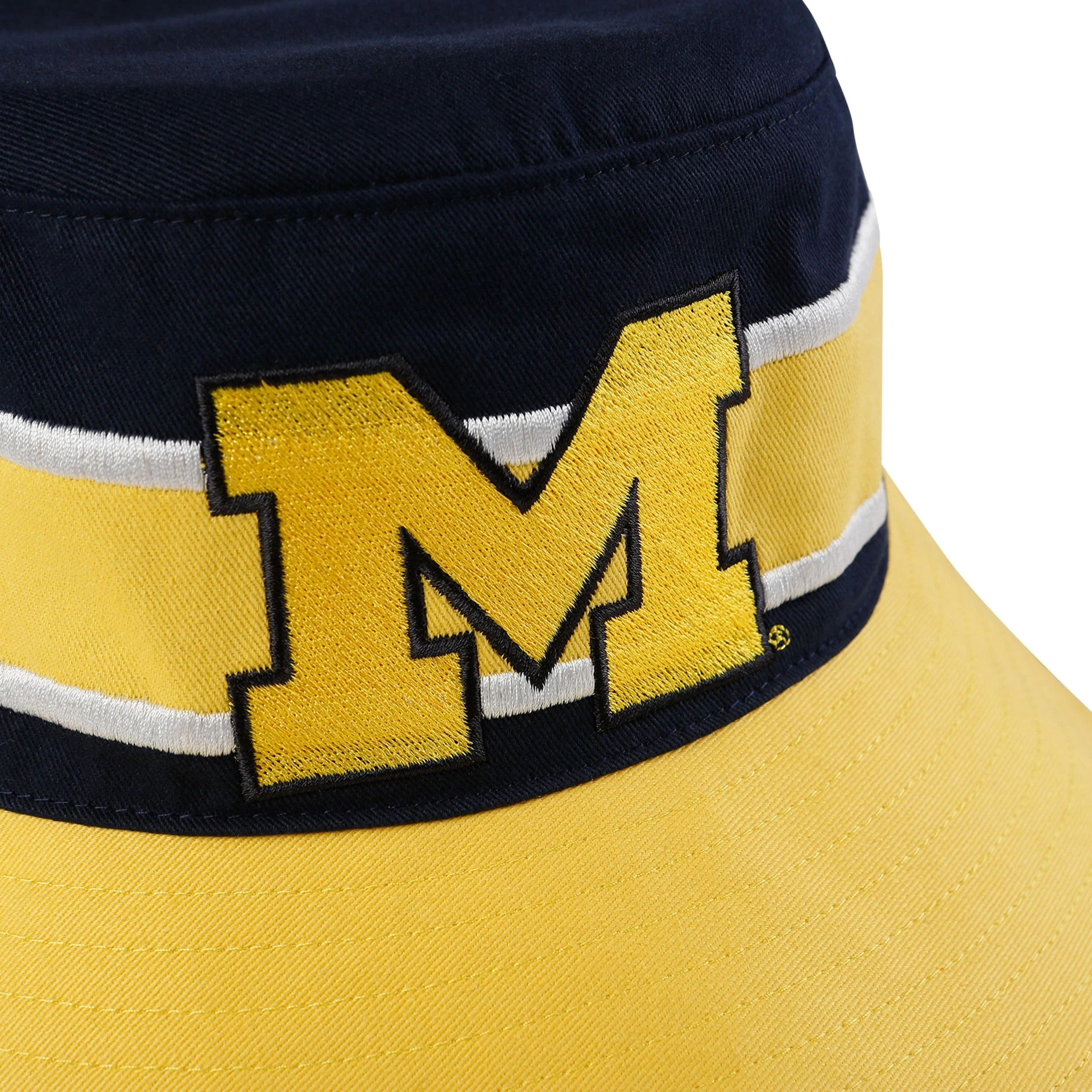 Michigan Wolverines NCAA Team Stripe Bucket Hat - Image 3