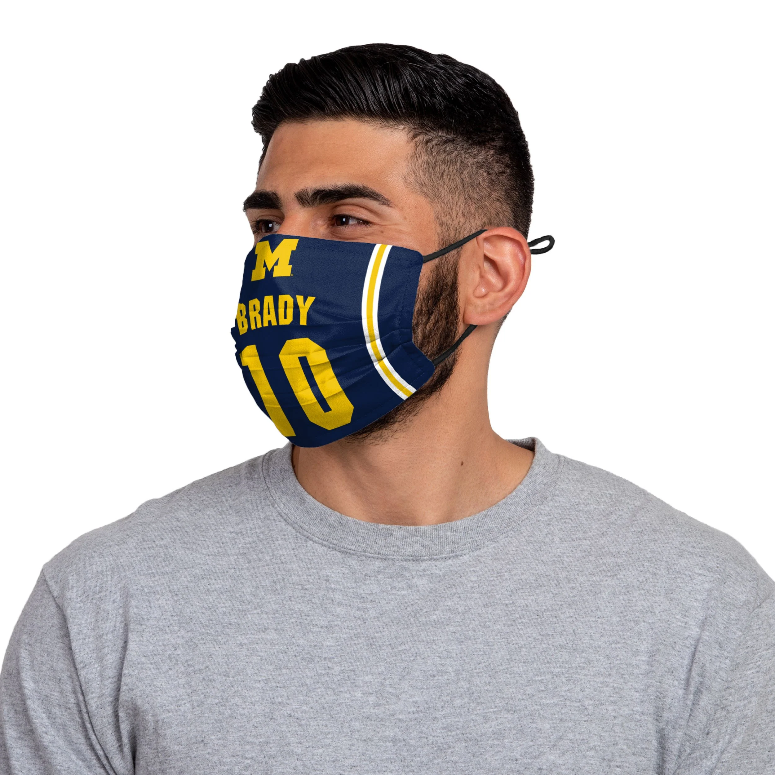 Michigan Wolverines NCAA Tom Brady Face Cover - Image 3