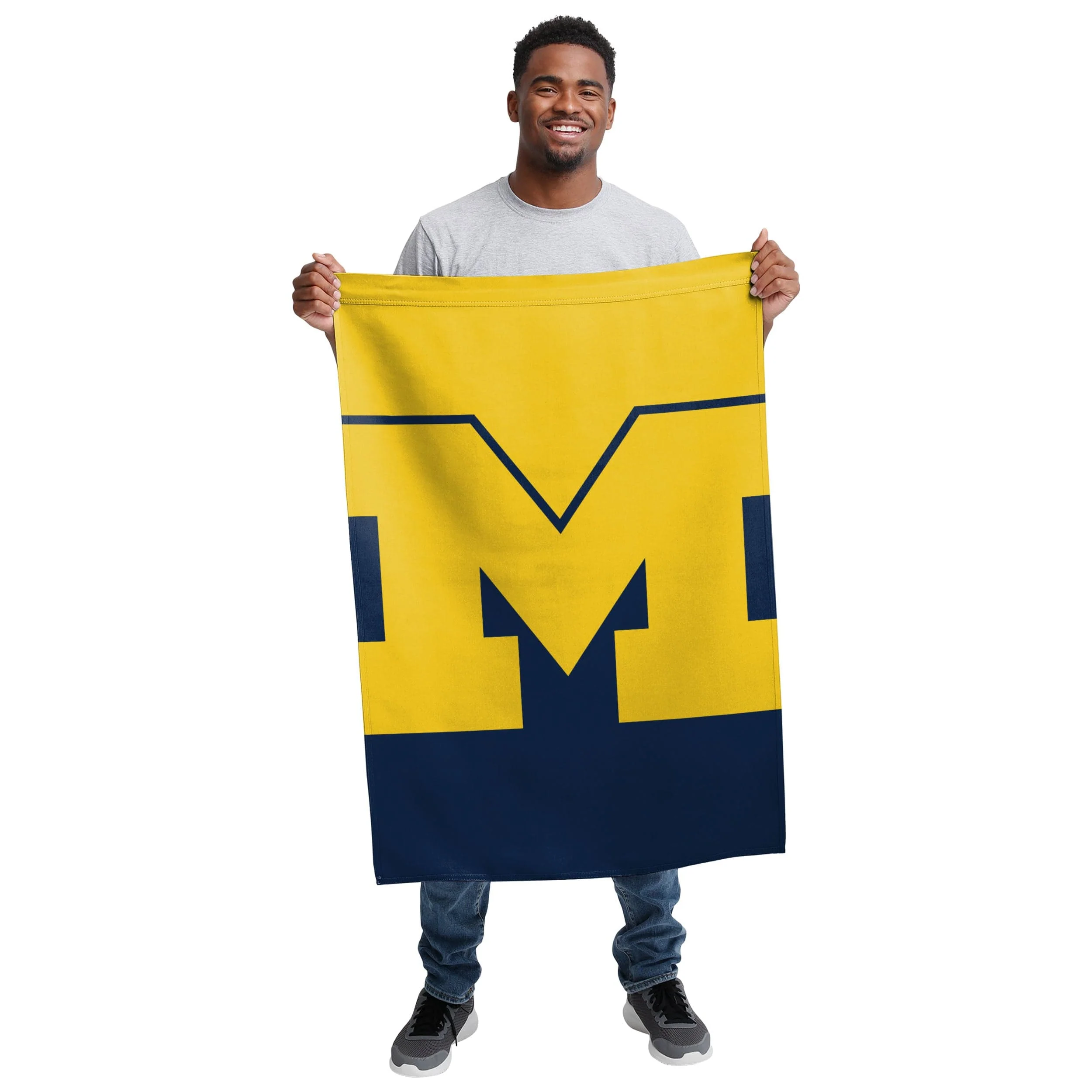 Michigan Wolverines NCAA Vertical Flag - Image 2