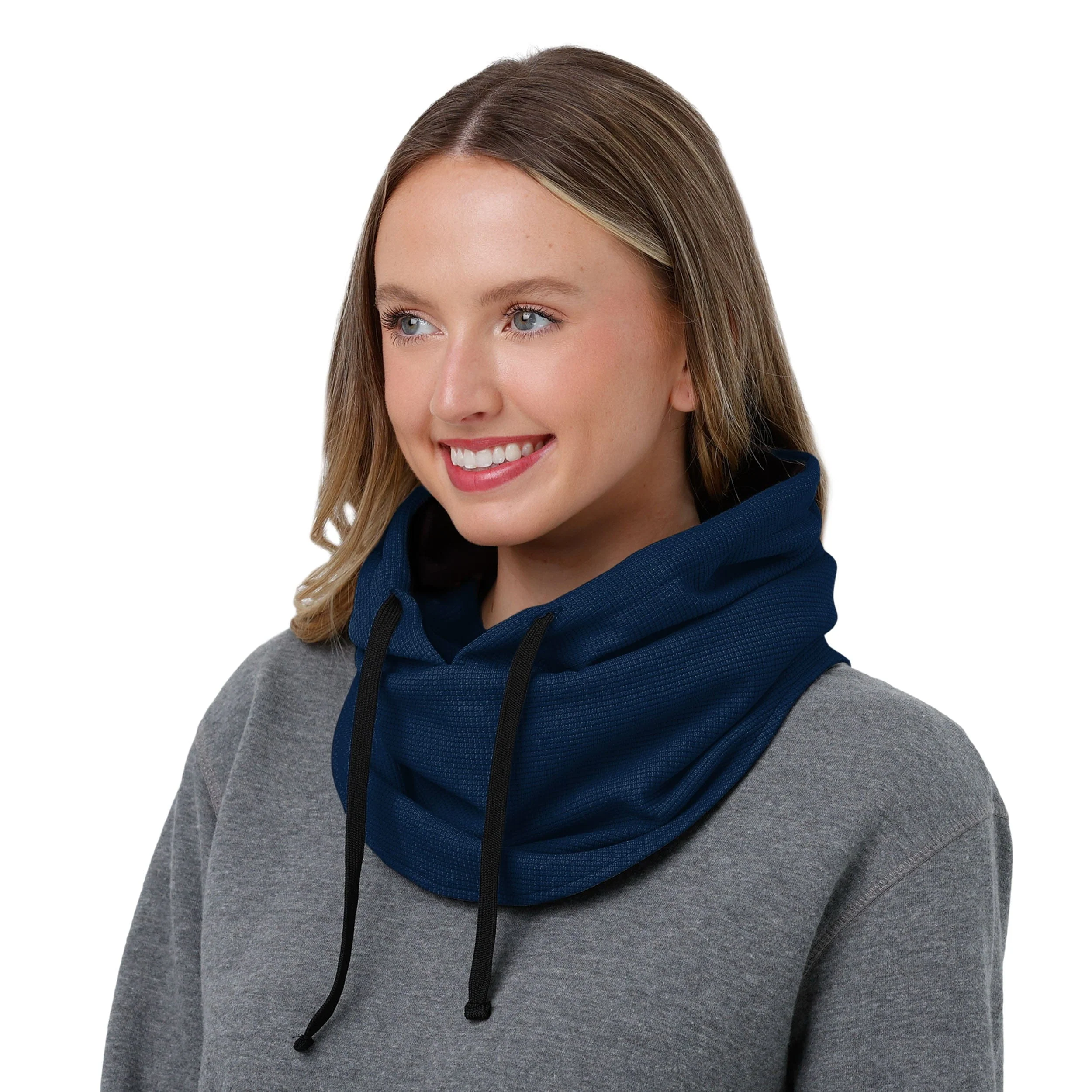 Michigan Wolverines NCAA Waffle Drawstring Hooded Gaiter - Image 4