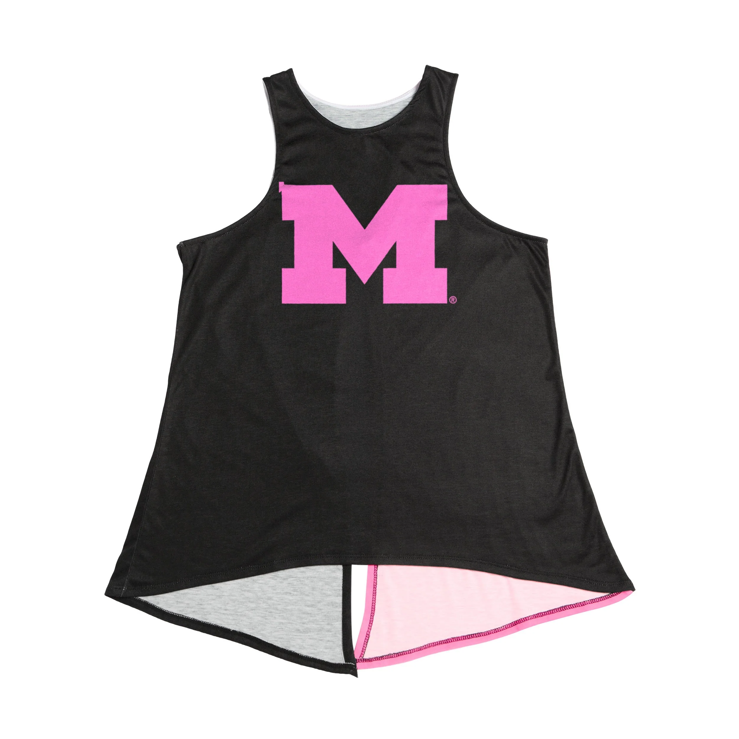 Michigan Wolverines NCAA Womens Highlights Tie-Breaker Sleeveless Top - Image 4