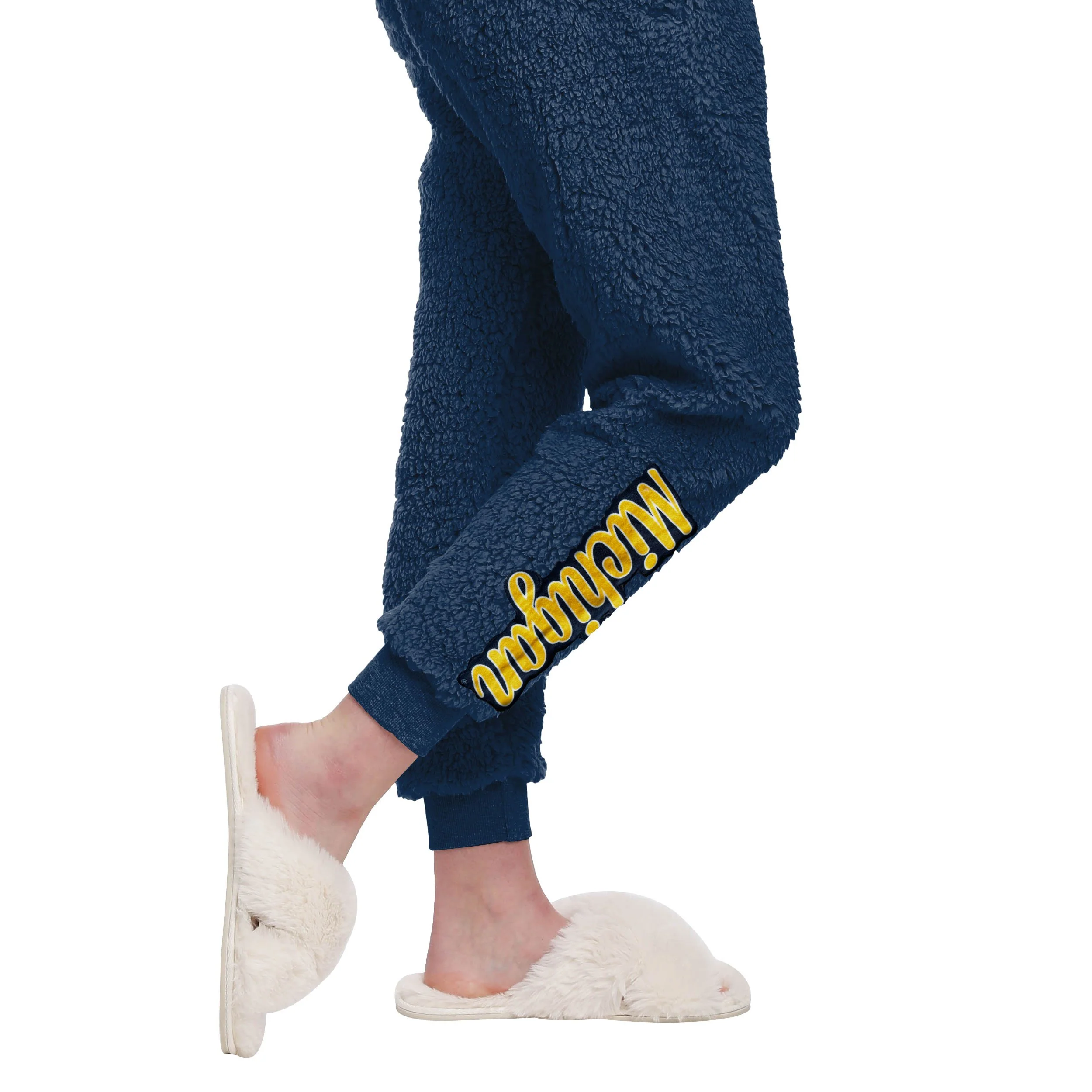 Michigan Wolverines NCAA Womens Sherpa Lounge Set - Image 5