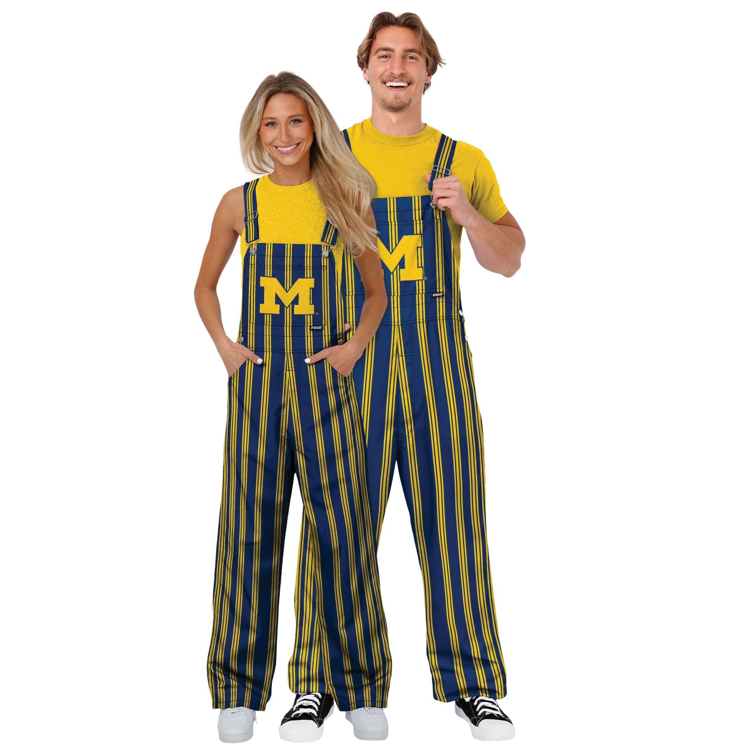 Michigan Wolverines NCAA Womens Sideline Spirit Bib Overalls - Image 3