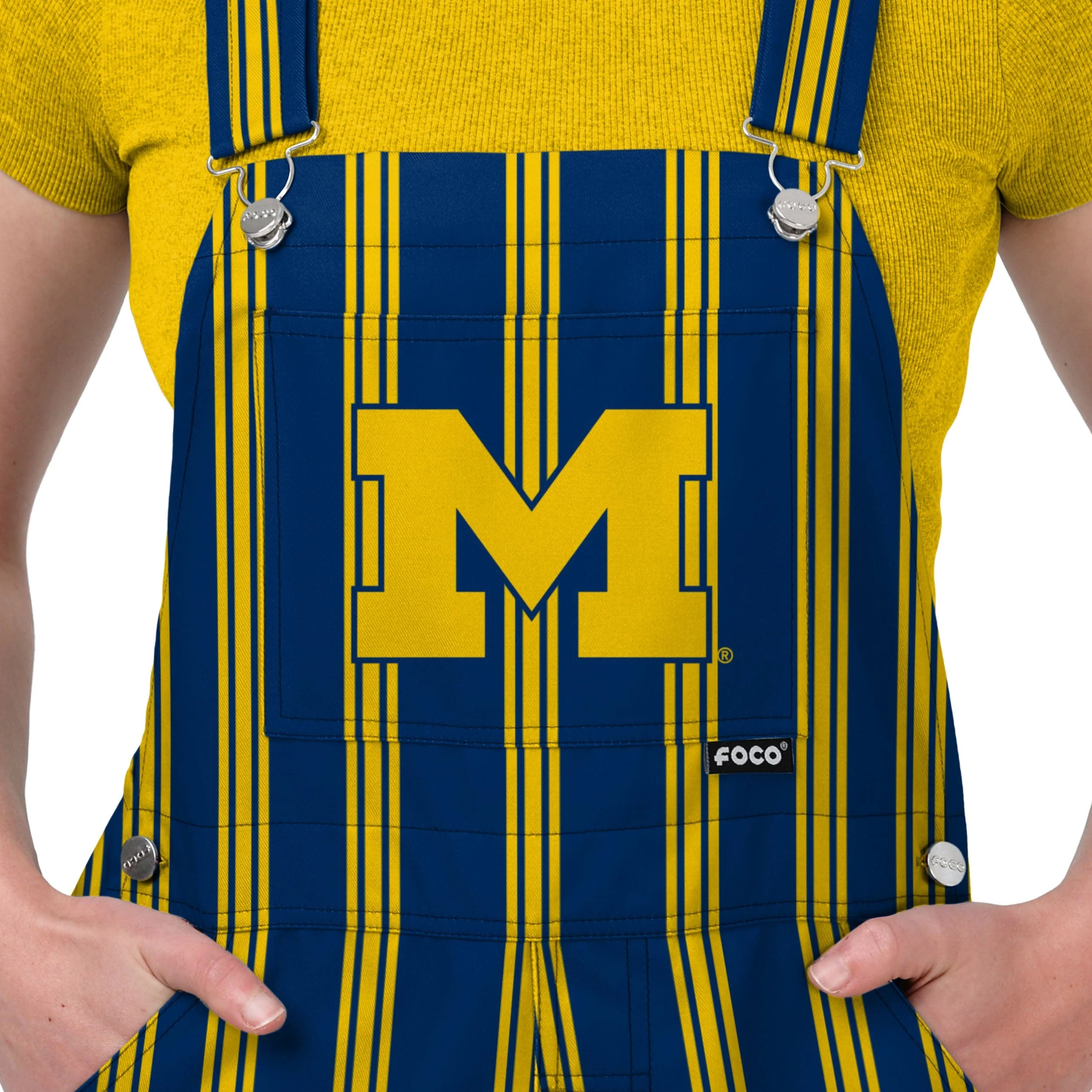 Michigan Wolverines NCAA Womens Sideline Spirit Bib Overalls - Image 4