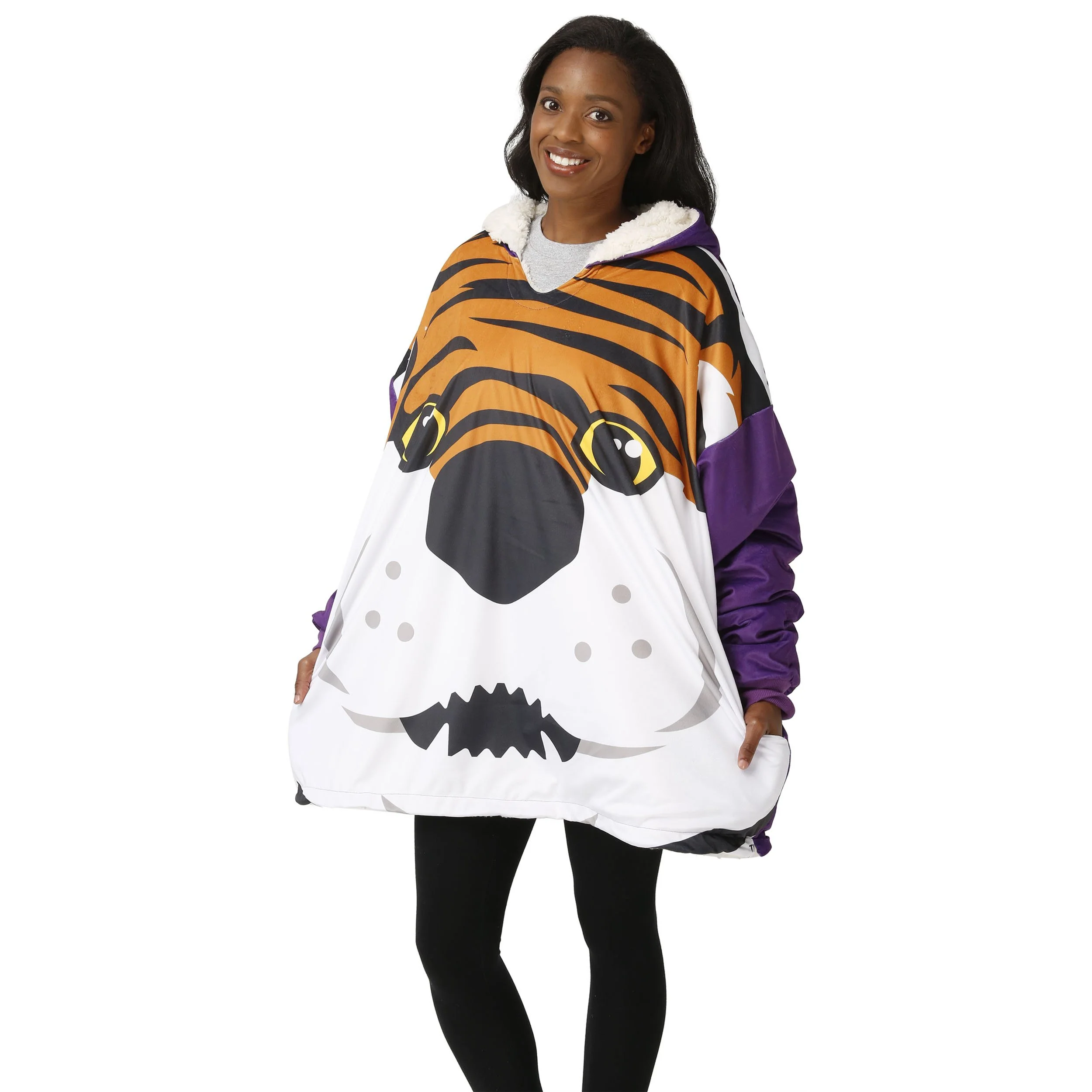 Mike the Tiger LSU Tigers NCAA Reversible Mascot Hoodeez - Image 3