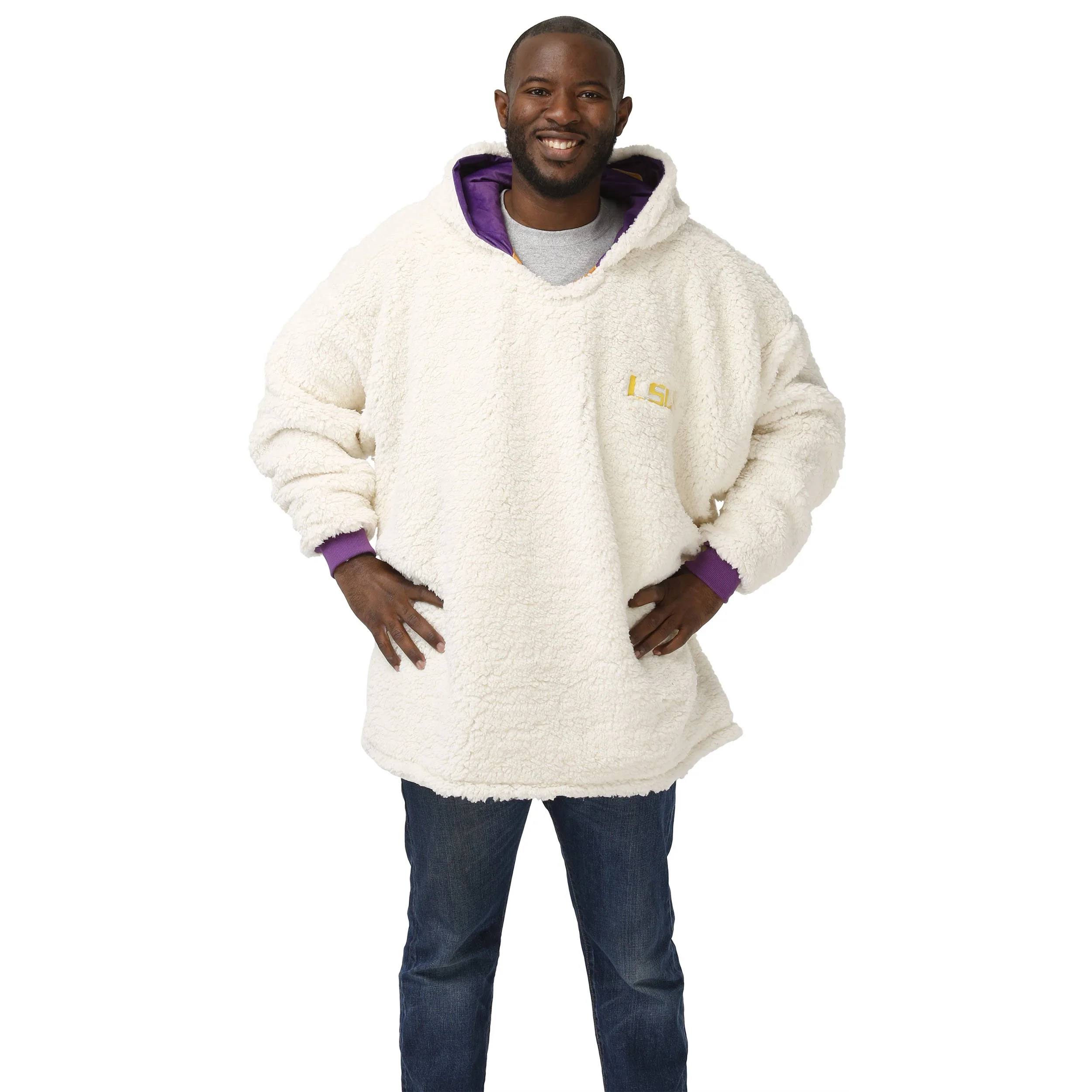 Mike the Tiger LSU Tigers NCAA Reversible Mascot Hoodeez - Image 4