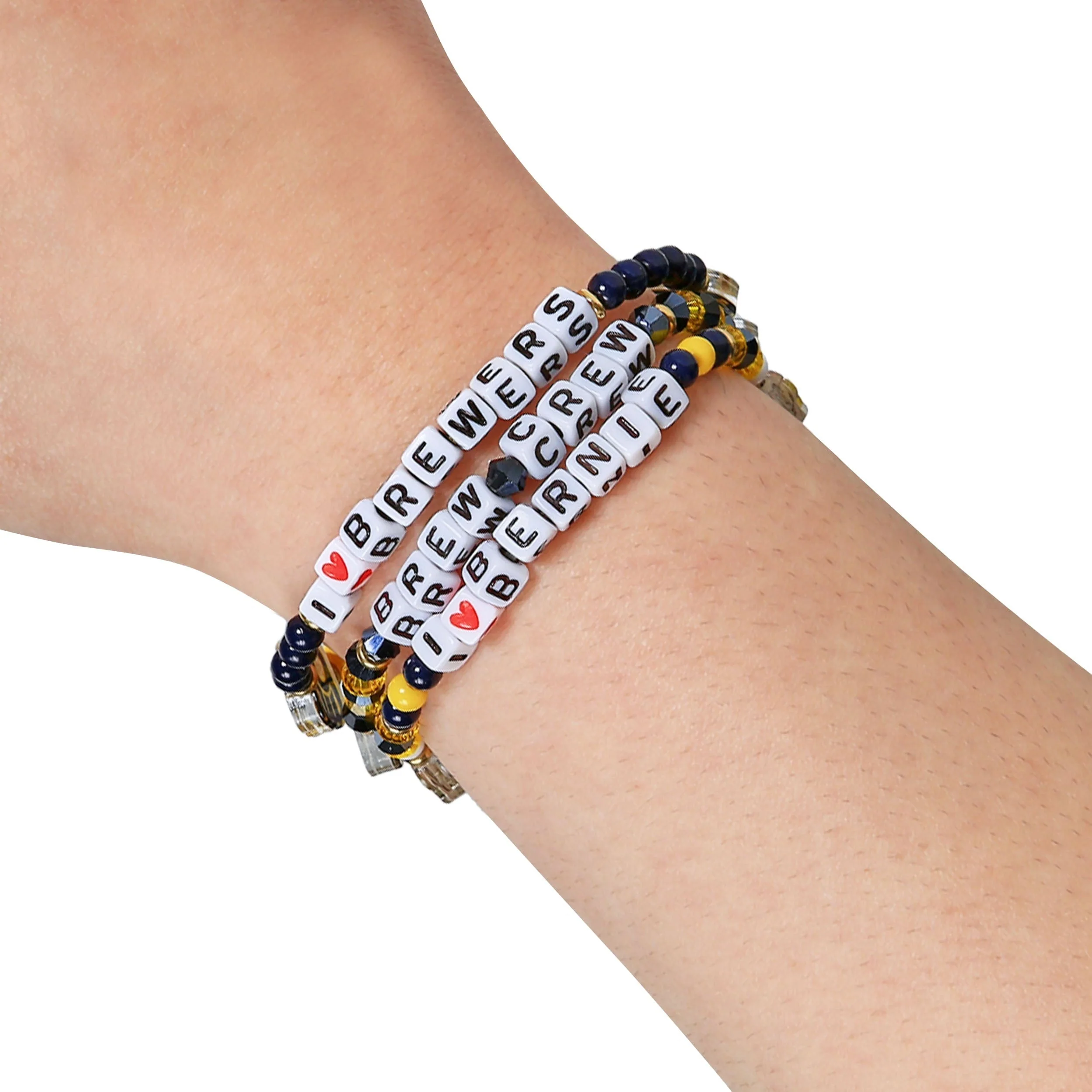 Milwaukee Brewers MLB 3 Pack Friendship Bracelet - Image 4