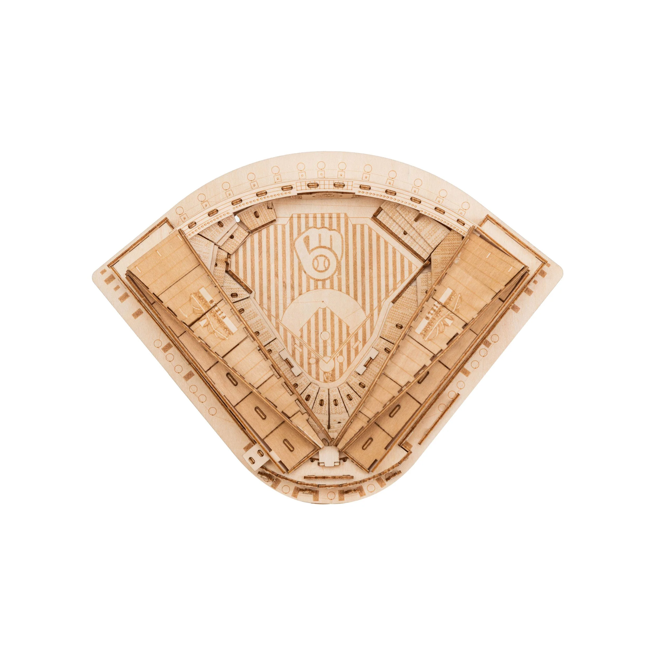 Milwaukee Brewers MLB American Family Field Wood PZLZ Stadium - Image 5