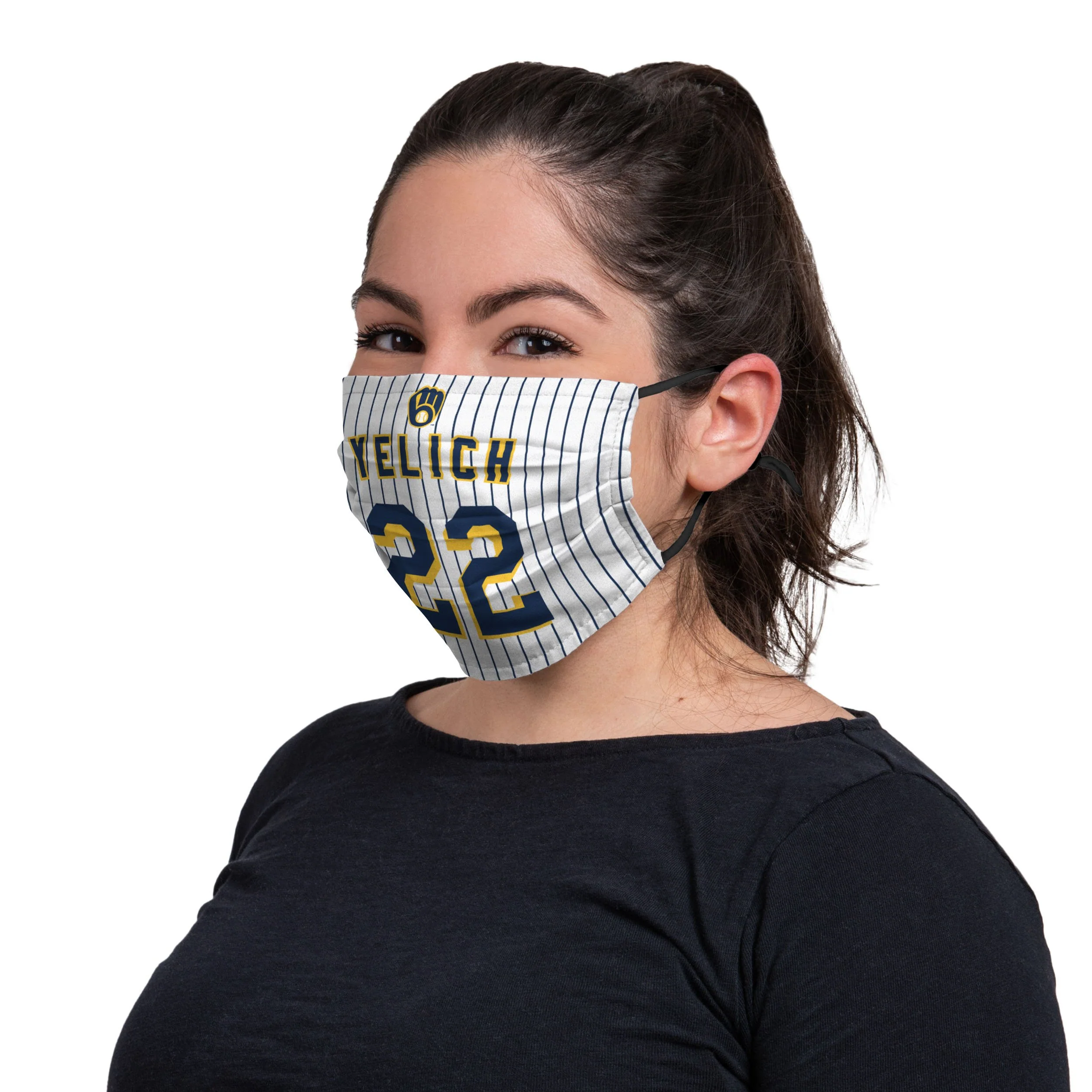 Milwaukee Brewers MLB Christian Yelich Adjustable Face Cover - Image 3