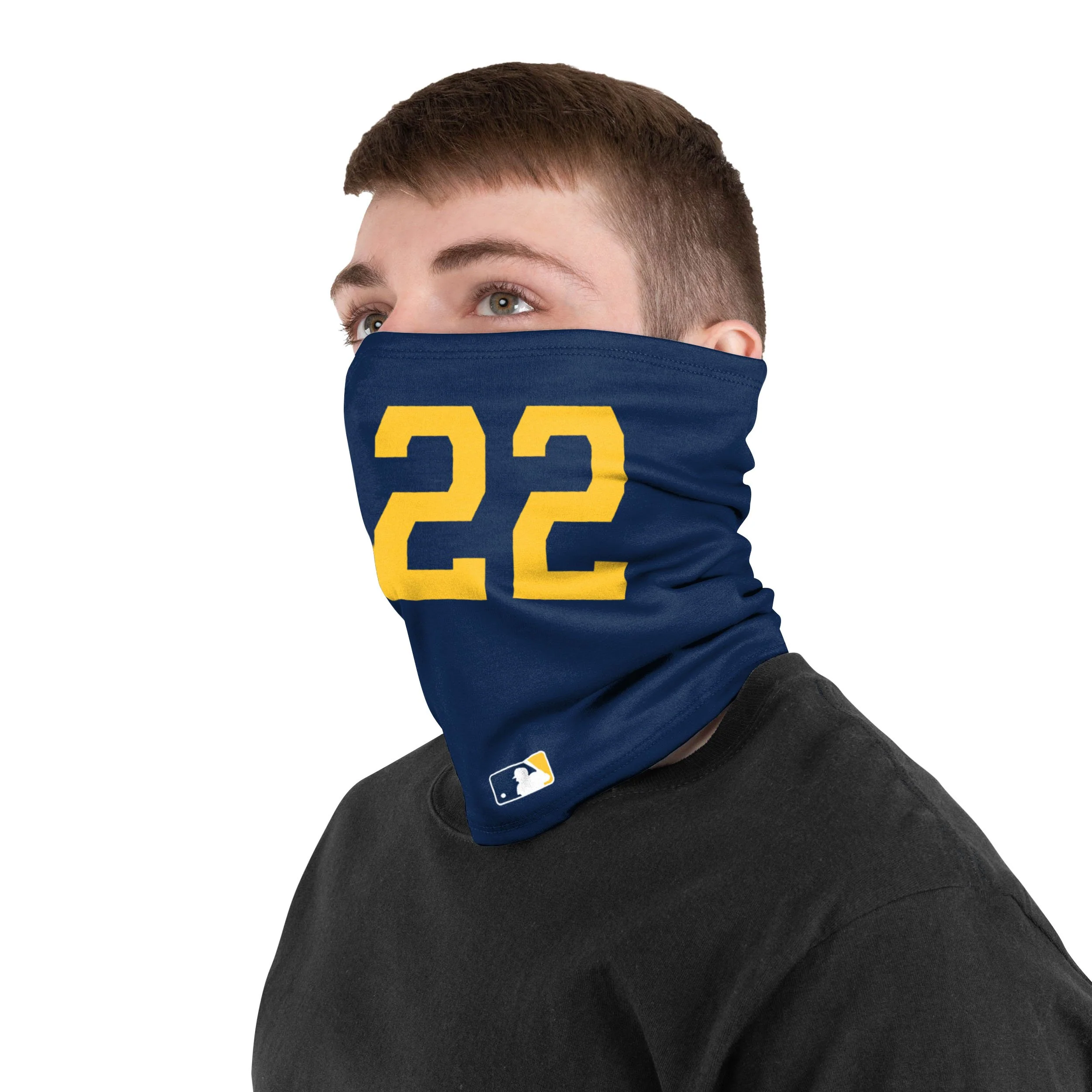 Milwaukee Brewers MLB Christian Yelich On-Field Navy UV Gaiter Scarf - Image 3