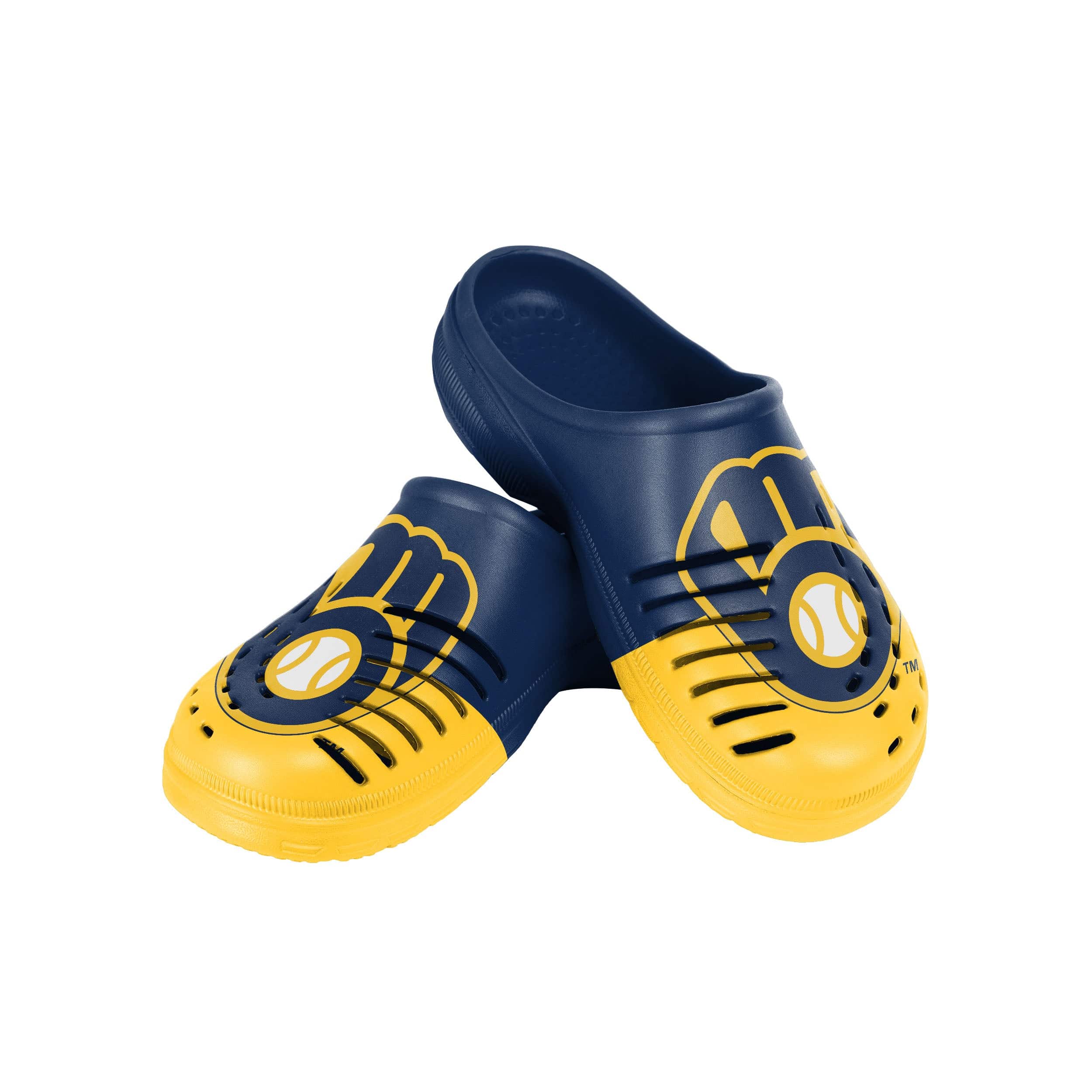 Milwaukee Brewers MLB Mens Colorblock Big Logo Clog