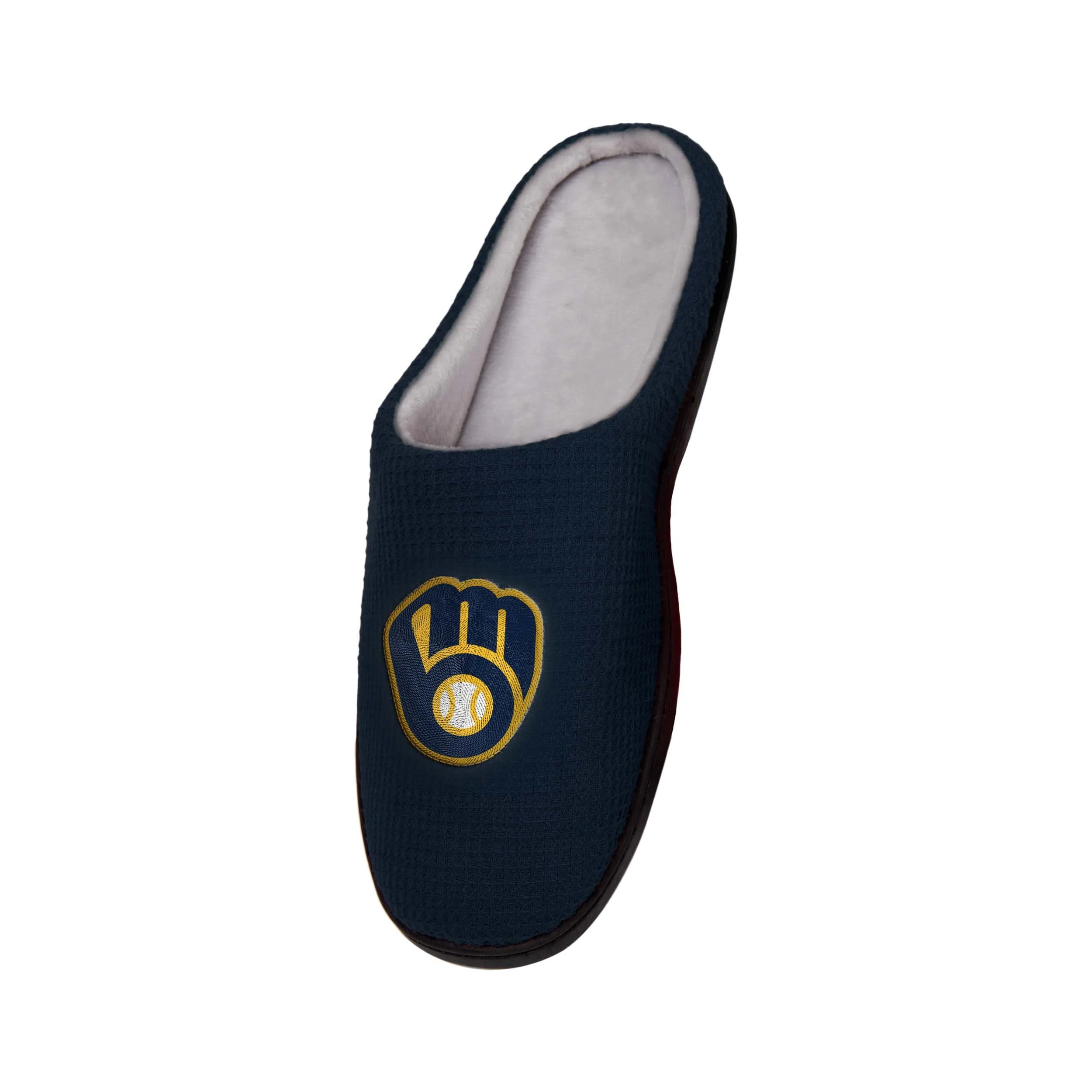 Milwaukee Brewers MLB Mens Memory Foam Slide Slippers - Image 3