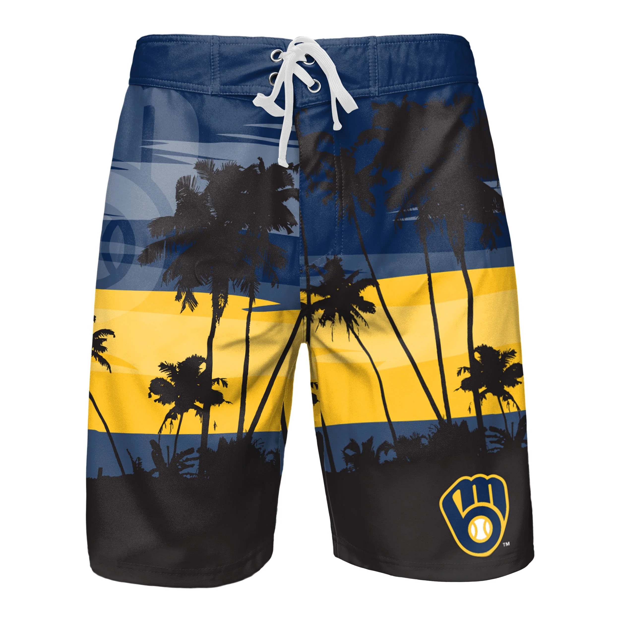 Milwaukee Brewers MLB Mens Sunset Boardshorts