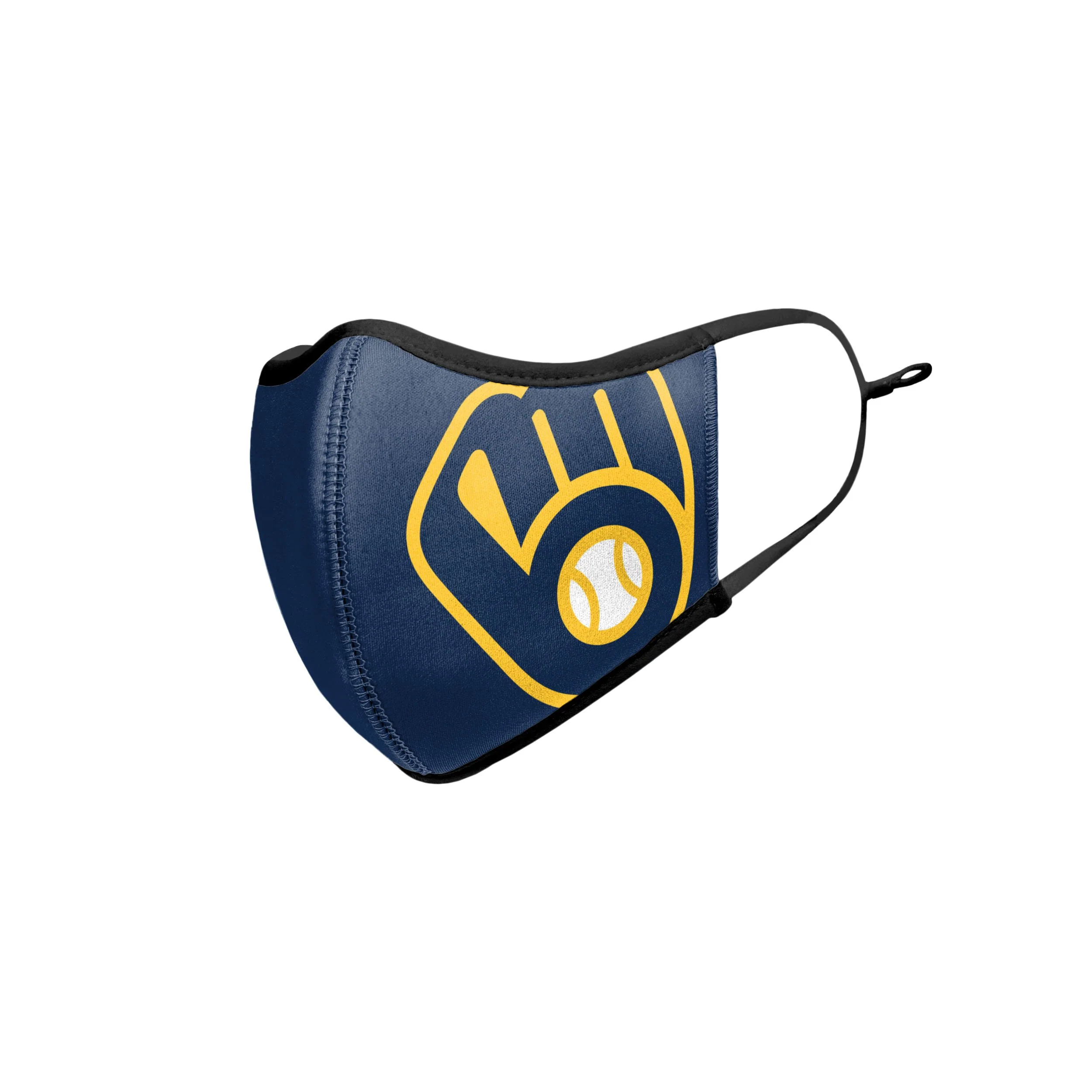 Milwaukee Brewers MLB On-Field Adjustable Navy Sport Face Cover - Image 4
