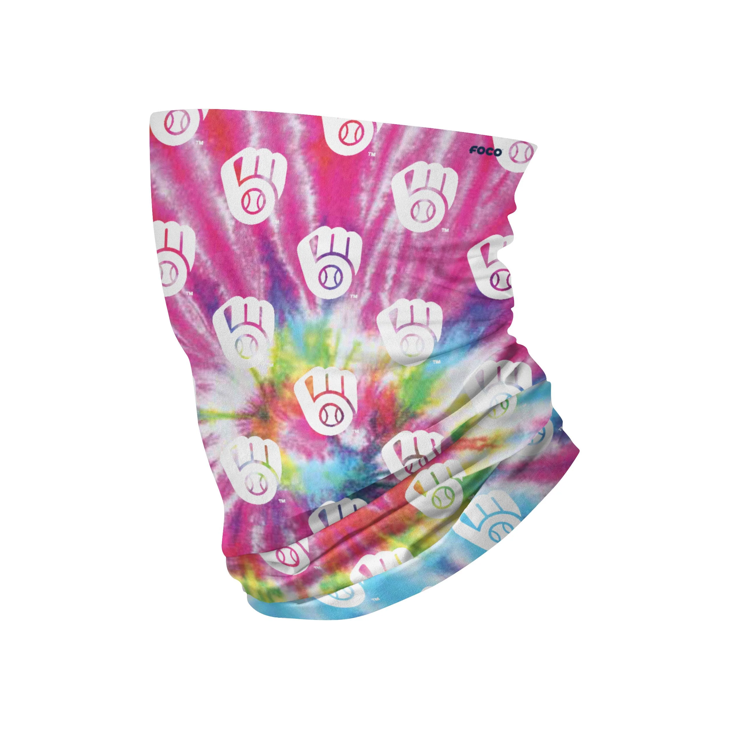 Milwaukee Brewers MLB Pastel Tie-Dye Gaiter Scarf