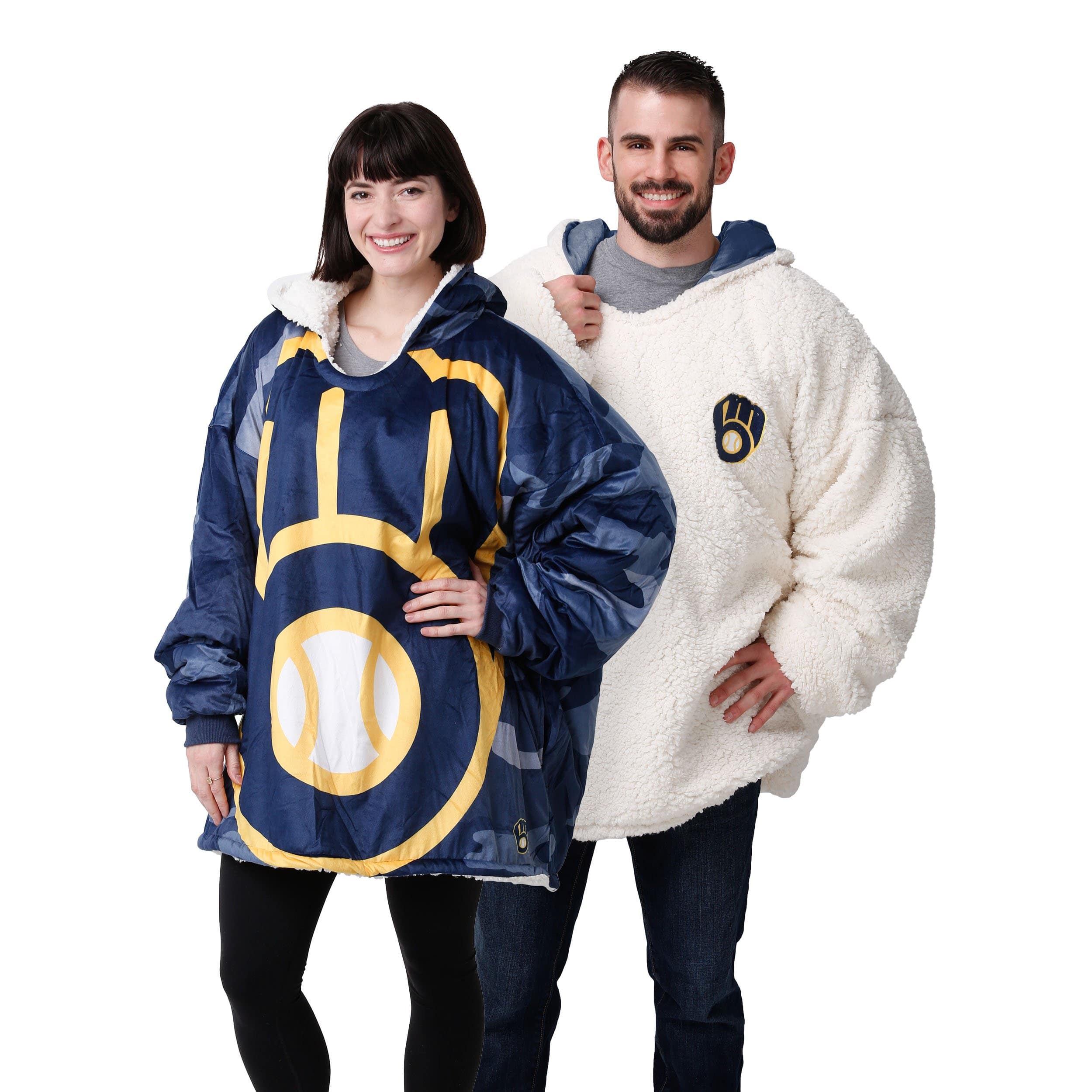 Milwaukee Brewers MLB Reversible Team Color Camo Hoodeez