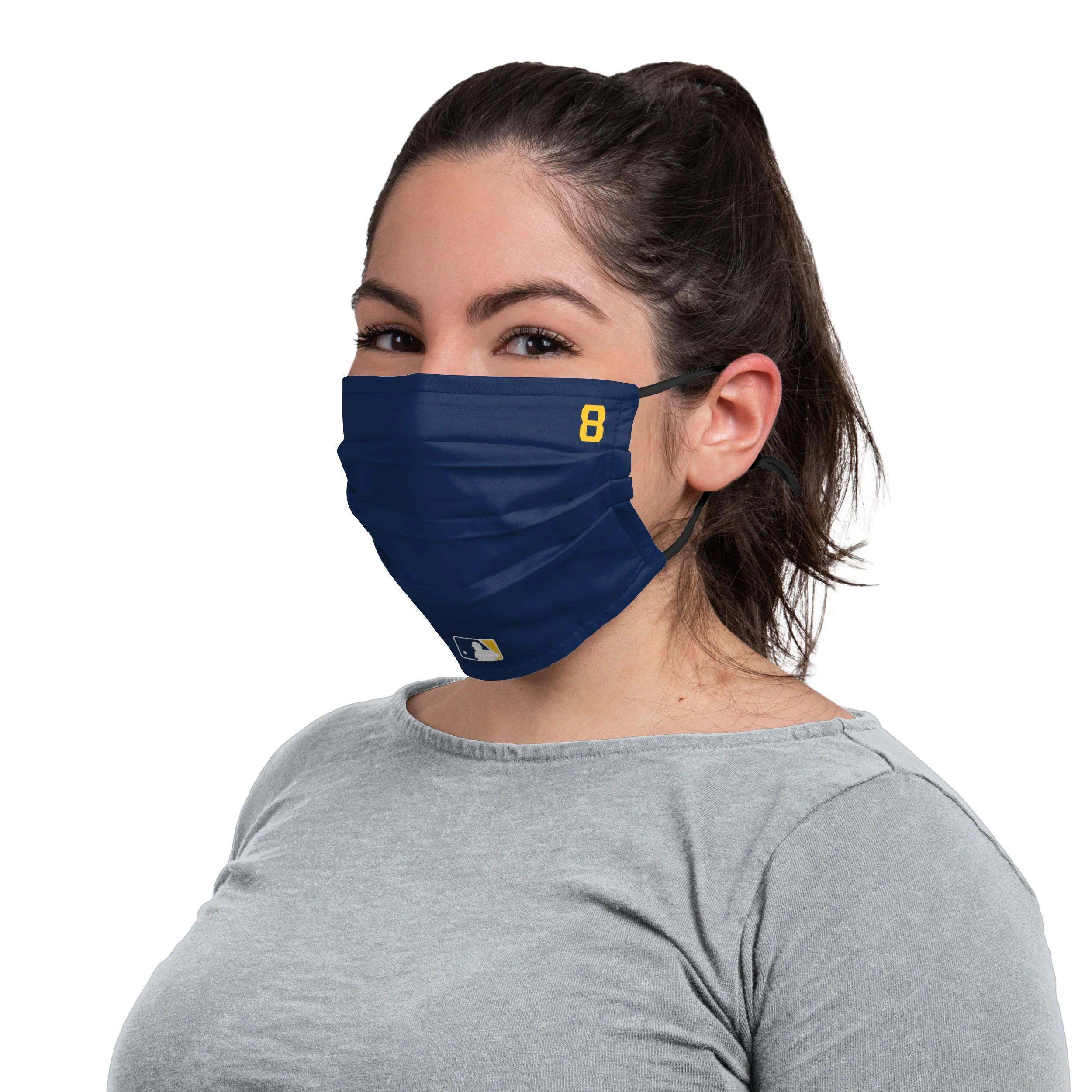 Milwaukee Brewers MLB Ryan Braun On-Field Gameday Adjustable Face Cover - Image 3