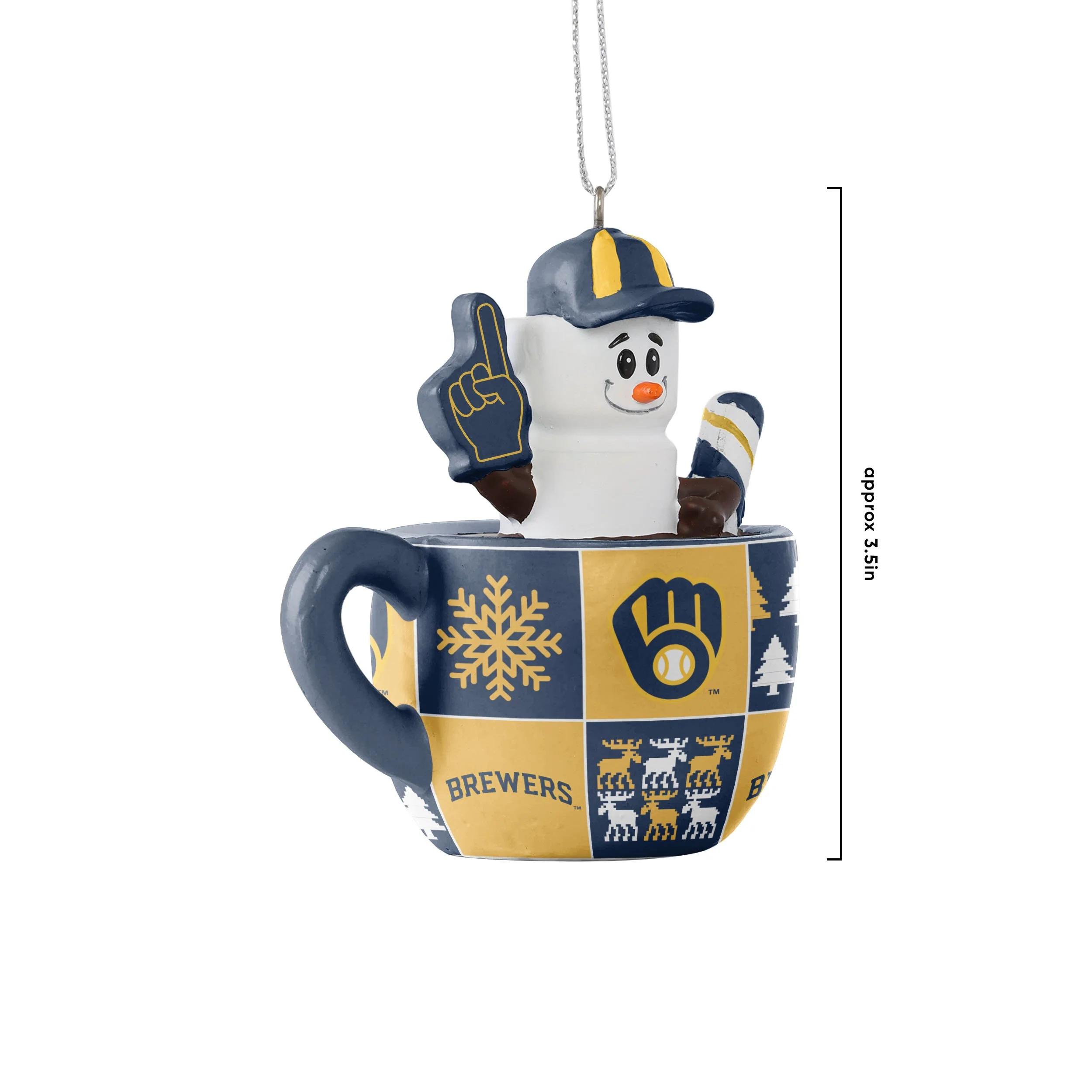 Milwaukee Brewers MLB Smores Mug Ornament - Image 3