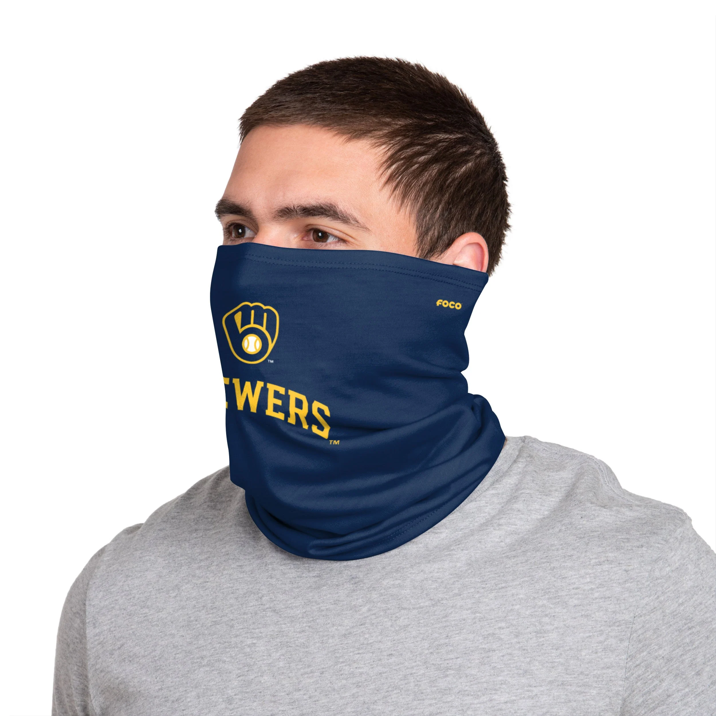 Milwaukee Brewers MLB Team Logo Stitched Gaiter Scarf - Image 4