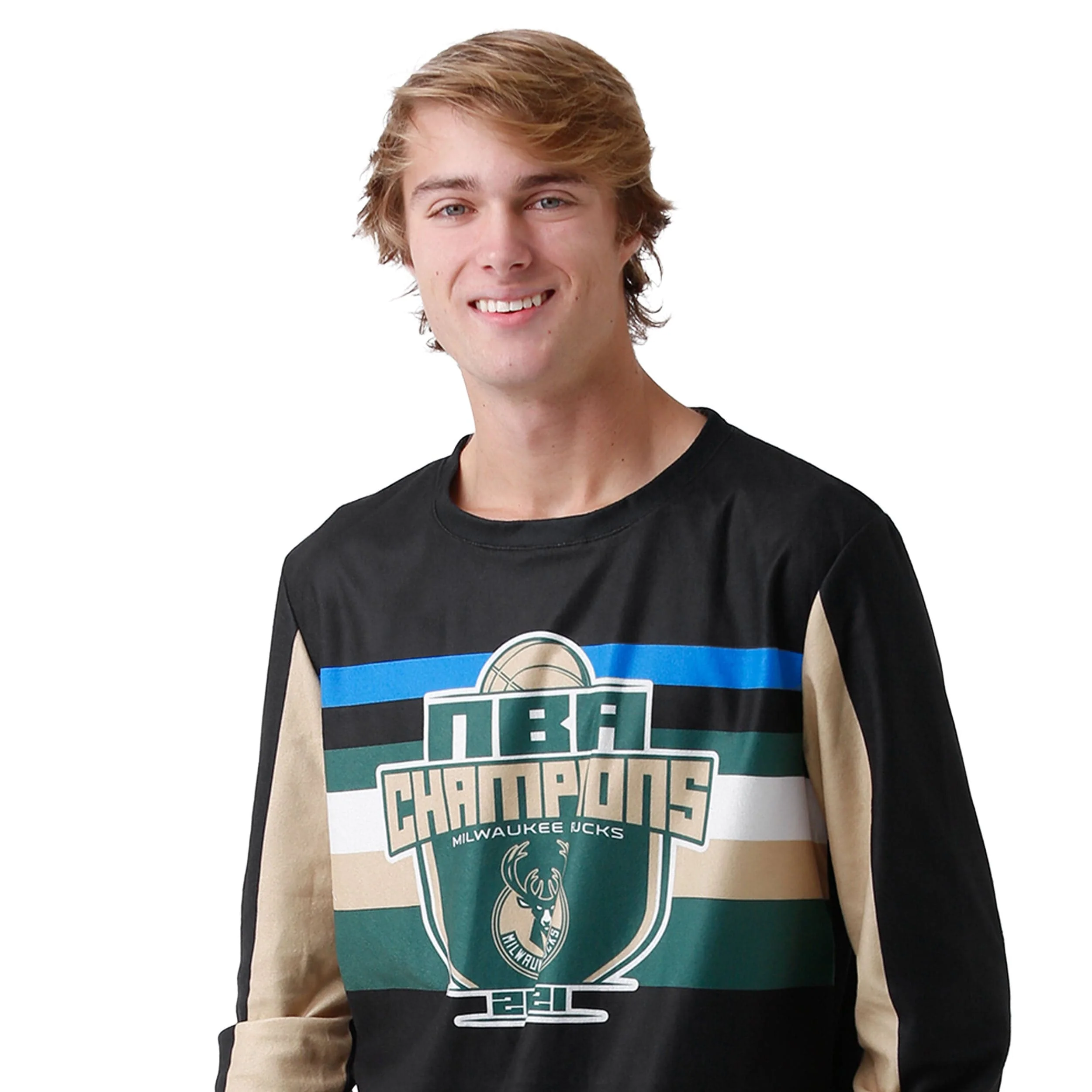 Milwaukee Bucks 2021 NBA Champions Holiday Pajamas - Image 2