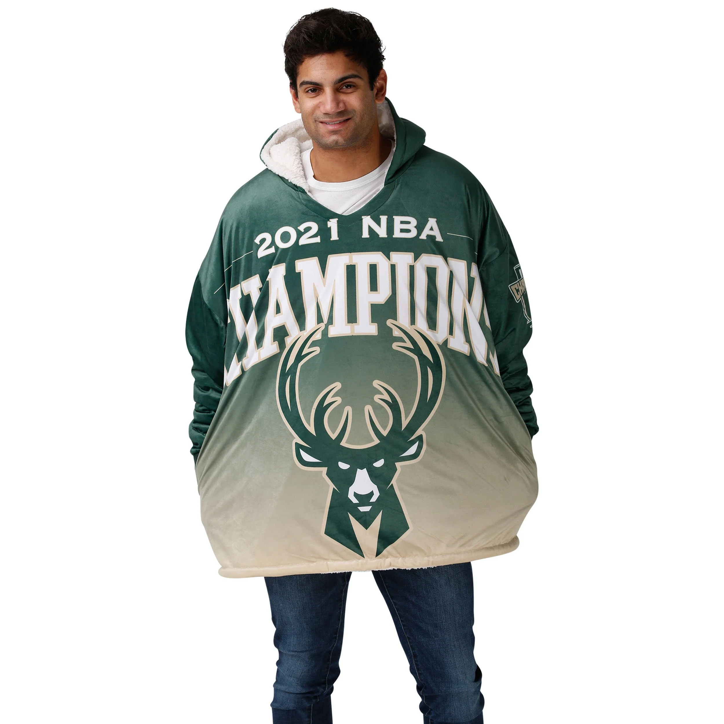 Milwaukee Bucks 2021 NBA Champions Reversible Hoodeez - Image 3