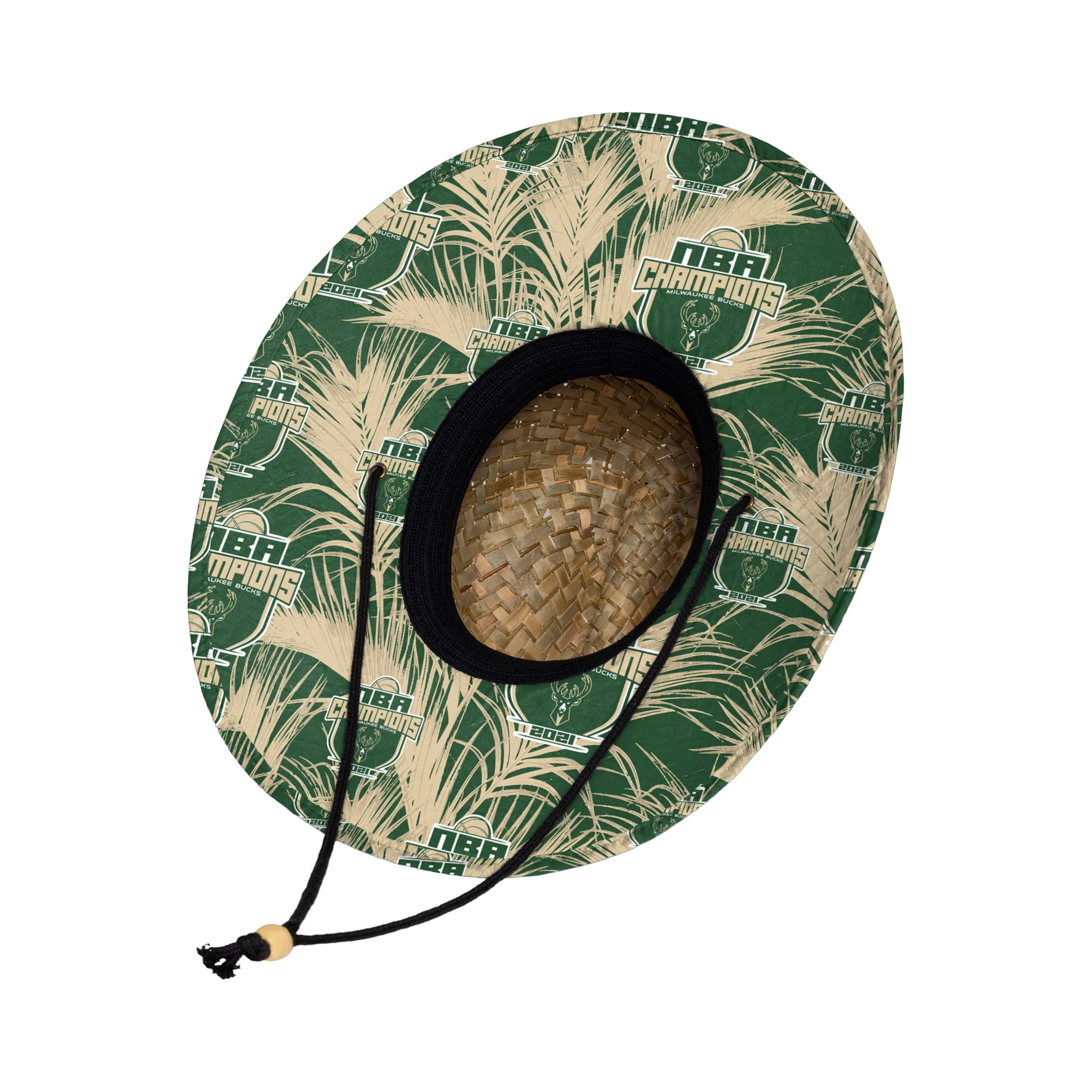 Milwaukee Bucks 2021 NBA Champions Straw Hat - Image 2