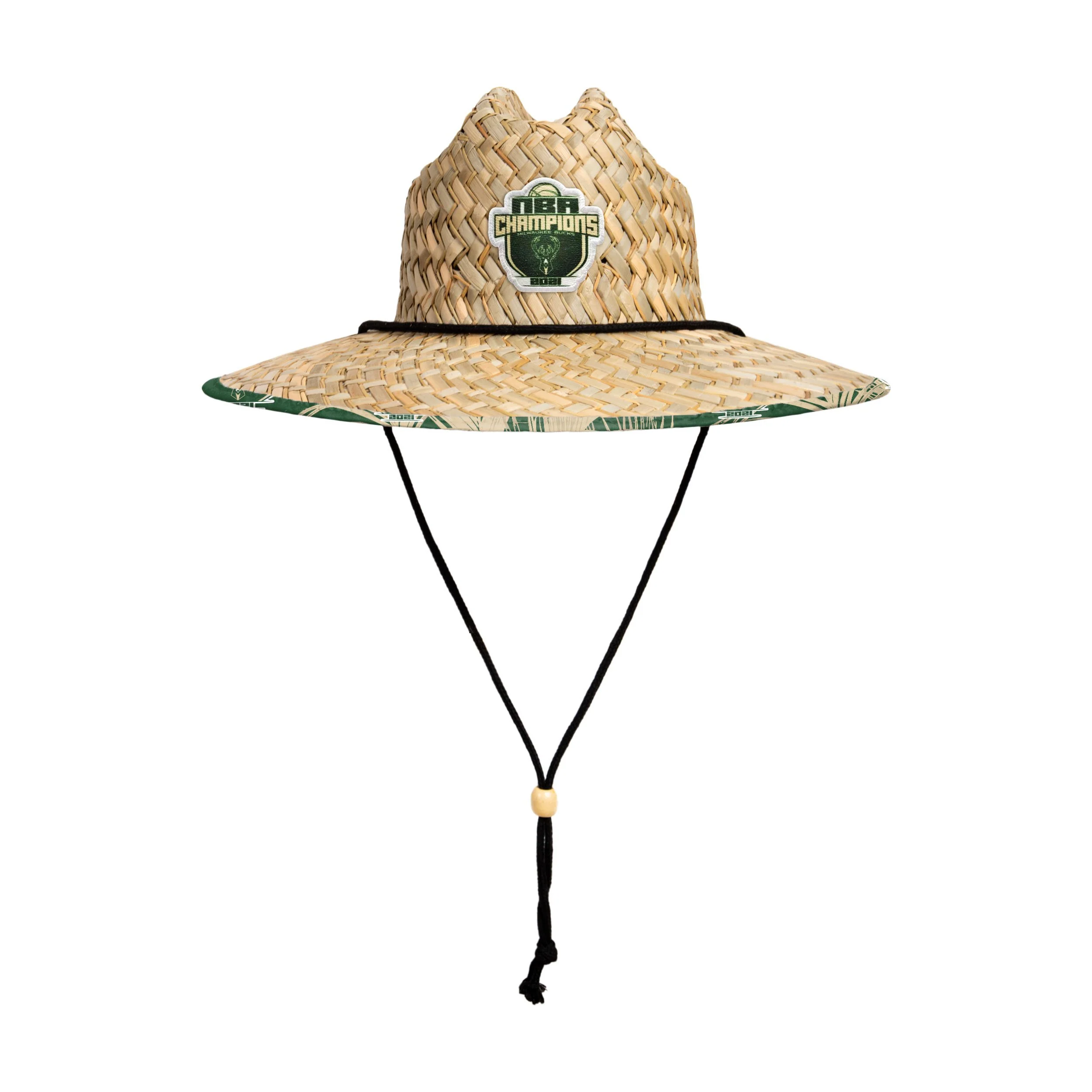 Milwaukee Bucks 2021 NBA Champions Straw Hat - Image 3