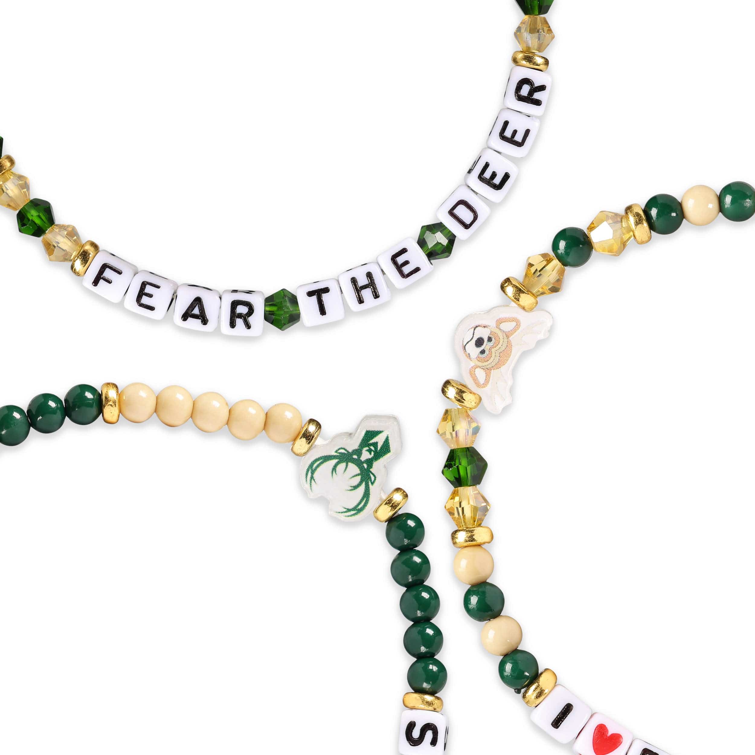 Milwaukee Bucks NBA 3 Pack Friendship Bracelet - Image 2