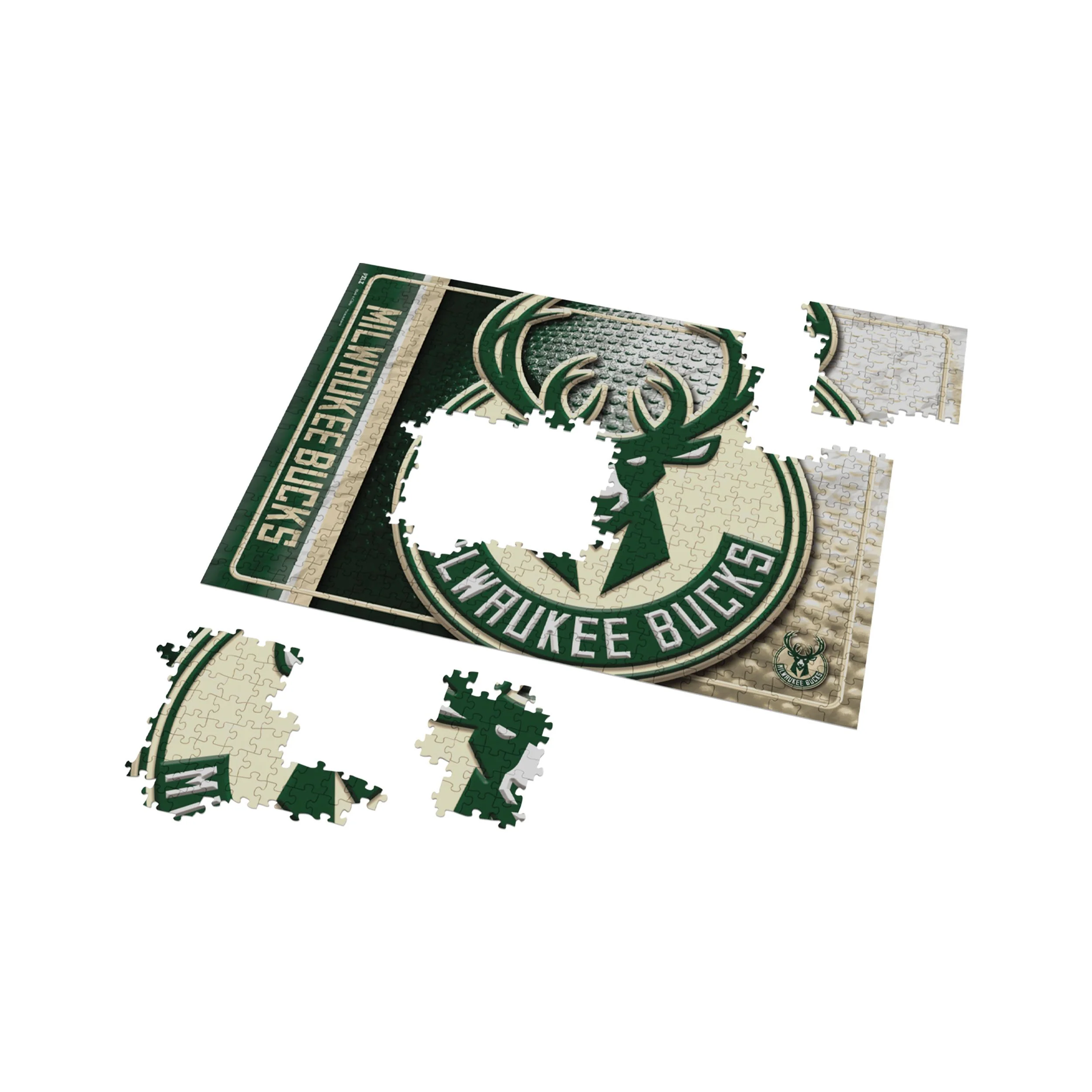Milwaukee Bucks NBA Big Logo 500 Piece Jigsaw Puzzle PZLZ - Image 3
