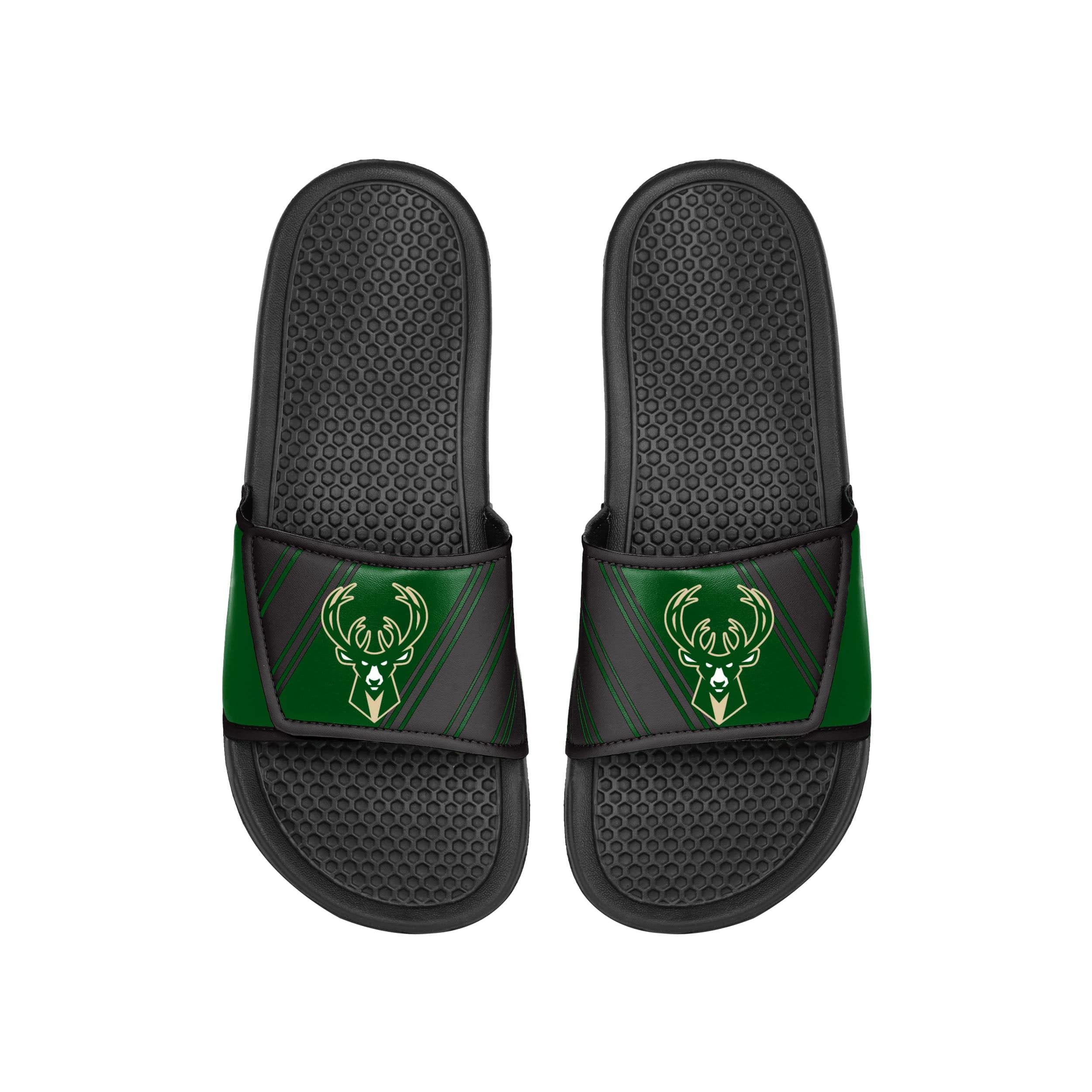 Milwaukee Bucks NBA Mens Legacy Velcro Sport Slide - Image 2