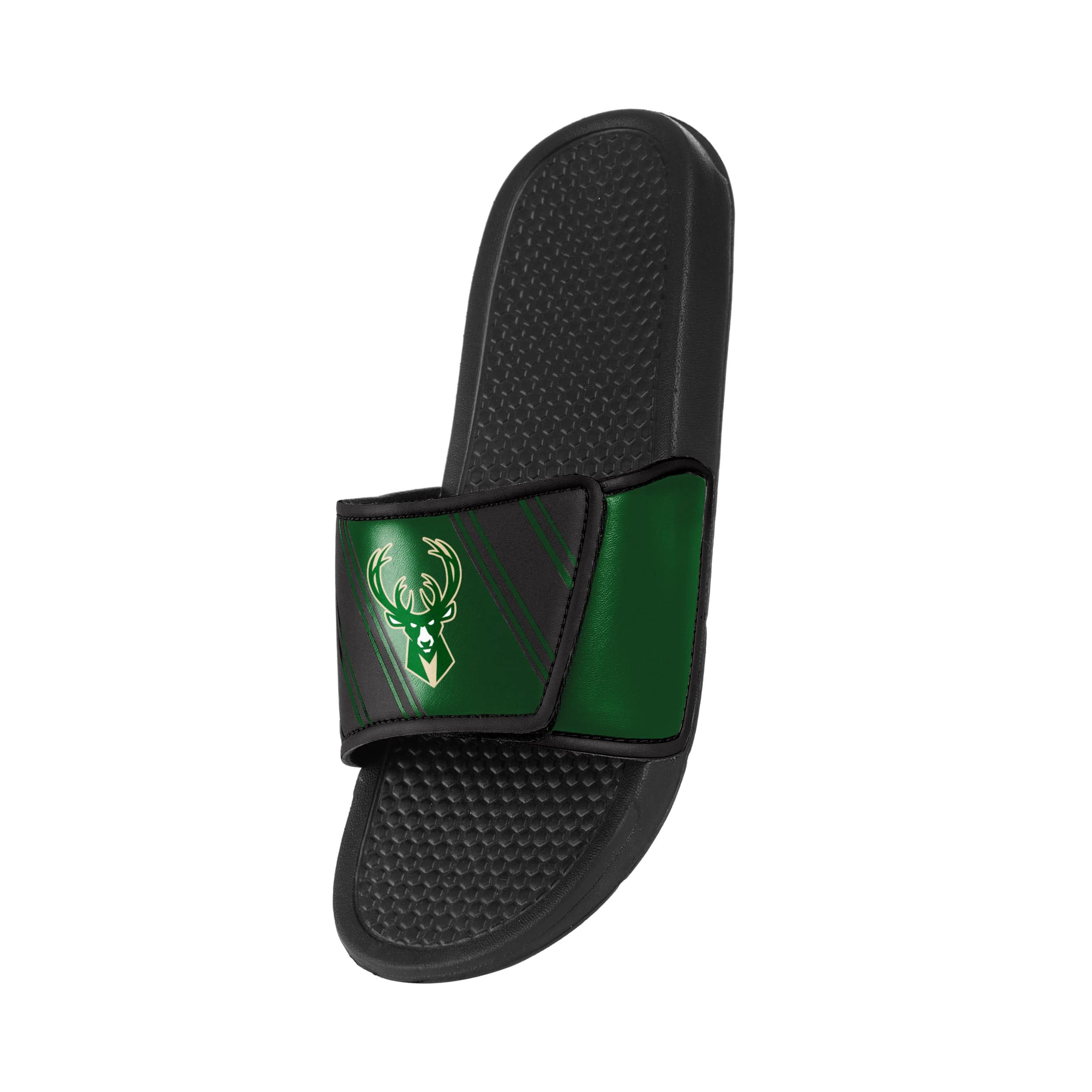 Milwaukee Bucks NBA Mens Legacy Velcro Sport Slide - Image 3