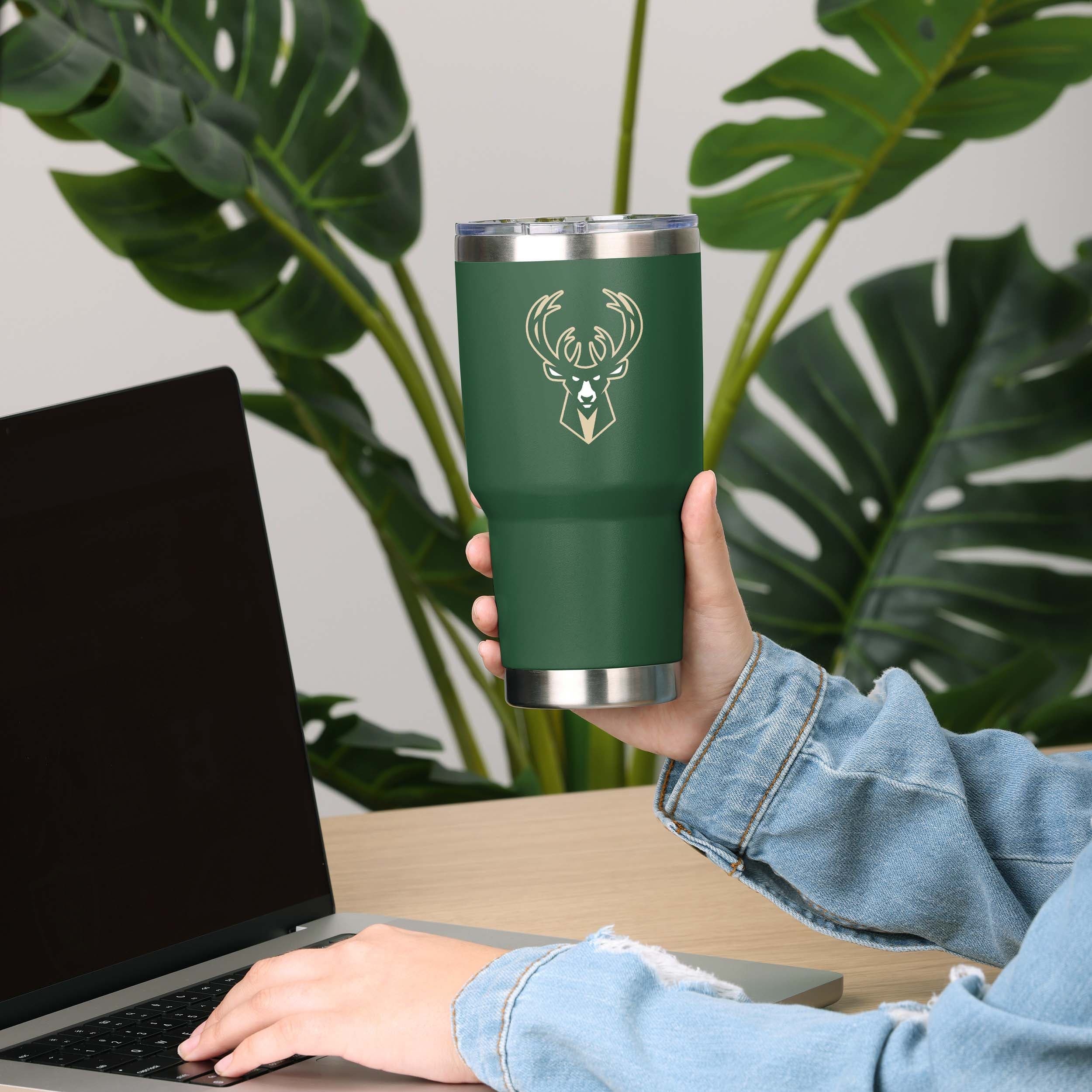 Milwaukee Bucks NBA Team Logo 30 oz Tumbler - Image 2