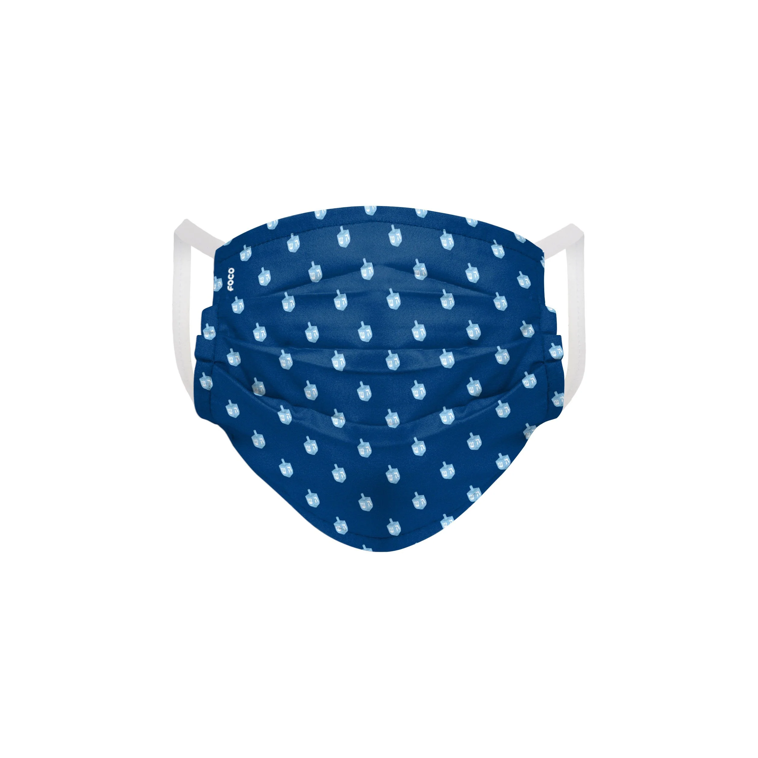 Mini Print Dreidel Pleated Face Cover - Image 2
