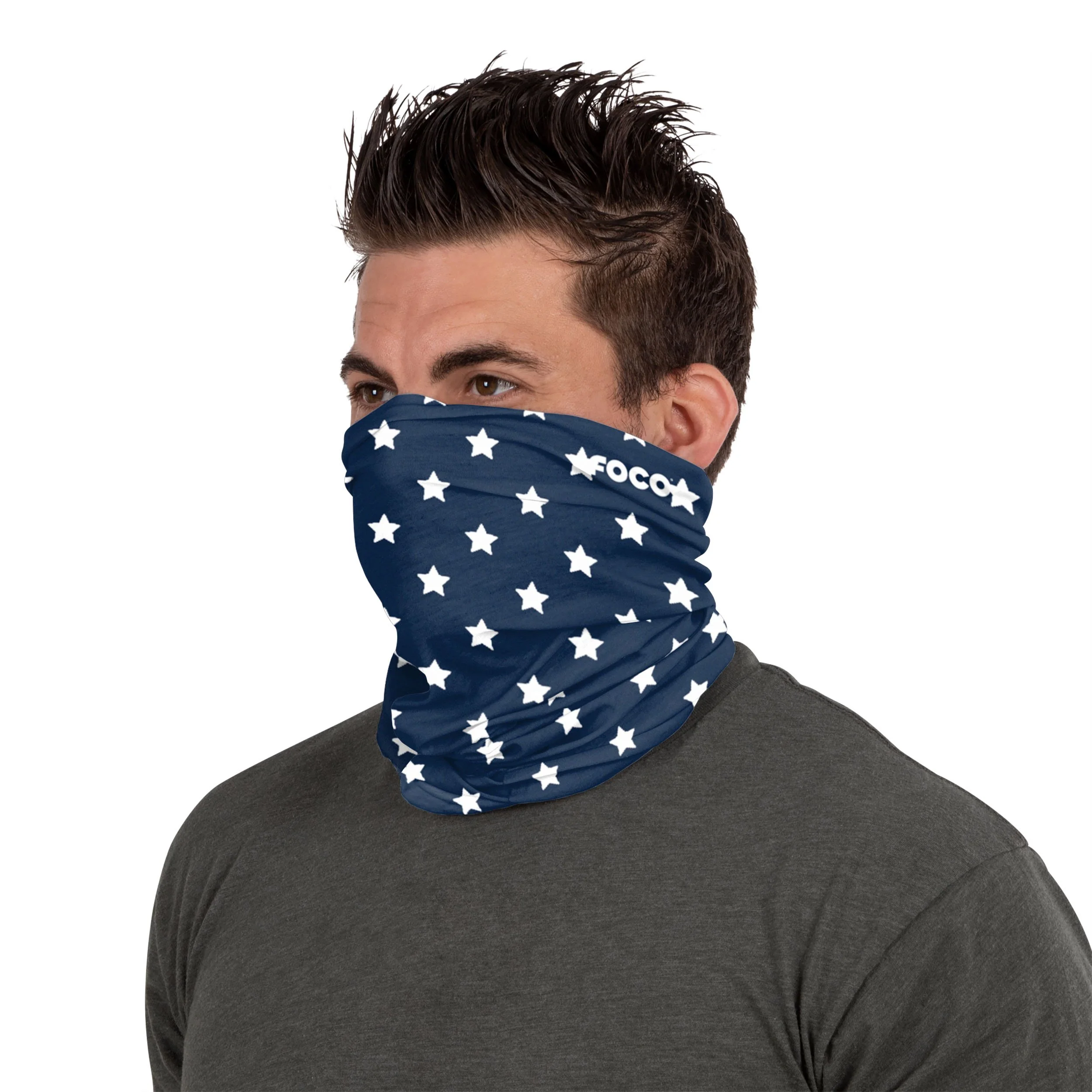 Mini Stars Brushed Polyester Gaiter Scarf - Image 3
