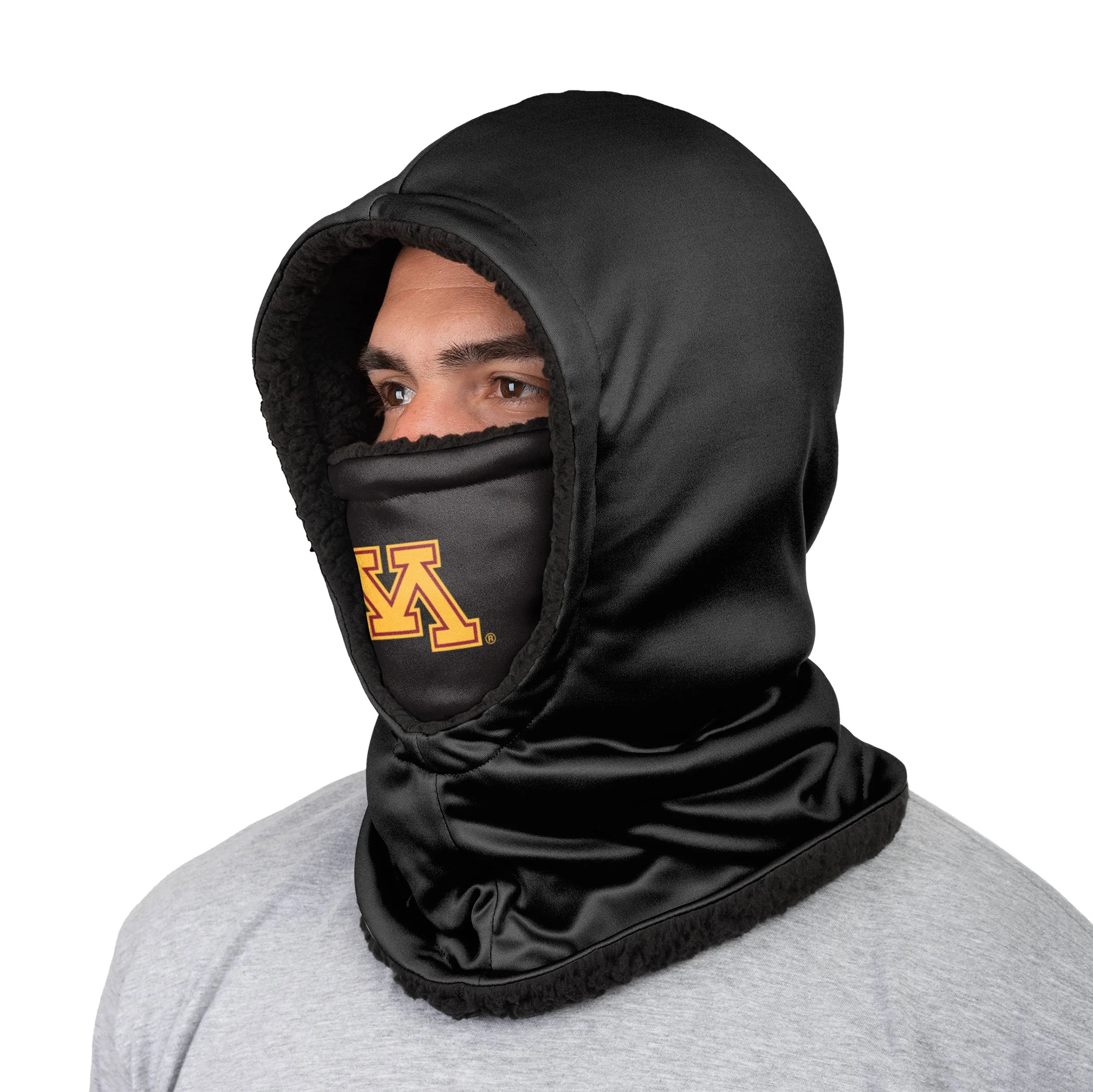 Minnesota Golden Gophers NCAA Black Hooded Gaiter - Image 2