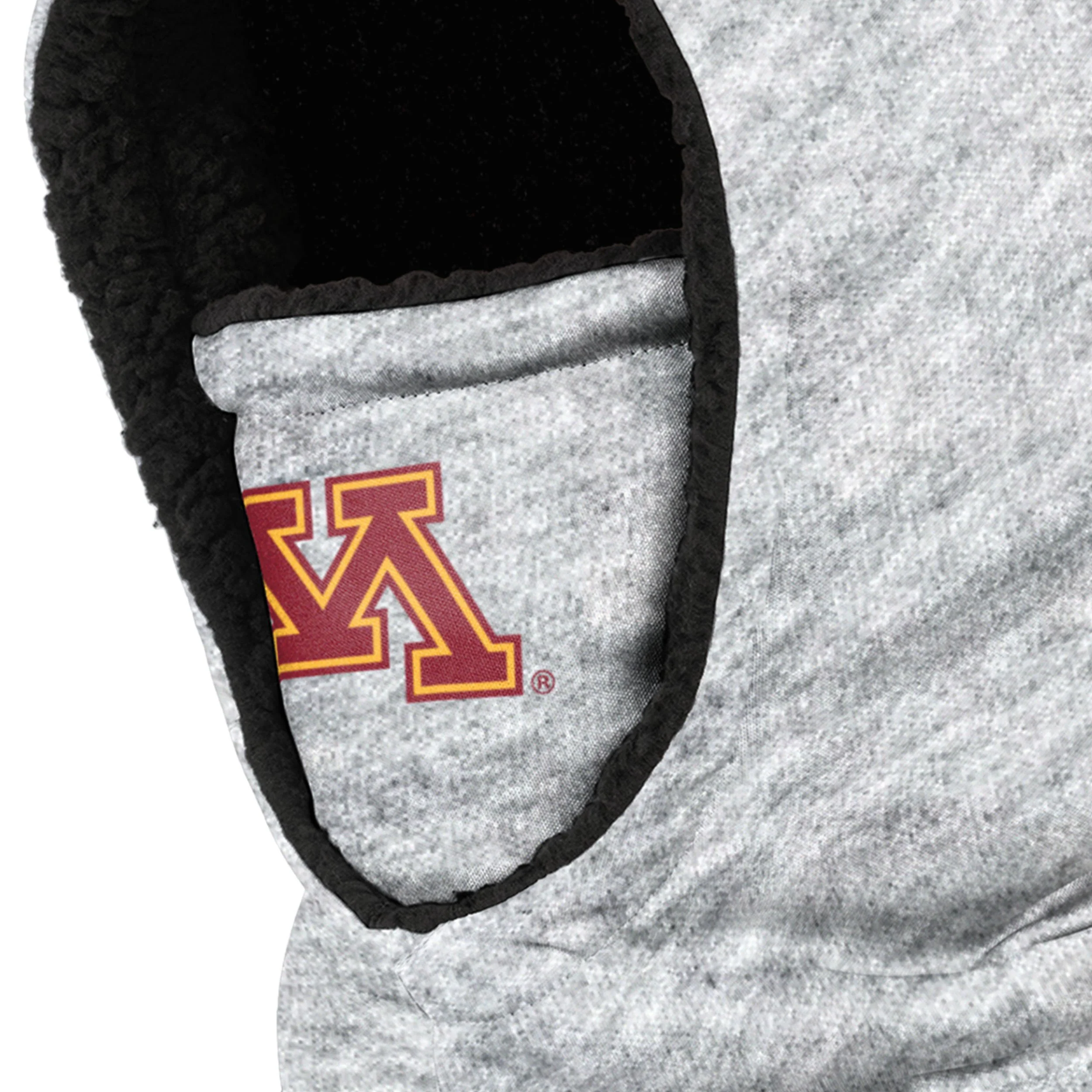 Minnesota Golden Gophers NCAA Heather Grey Big Logo Hooded Gaiter - Image 3