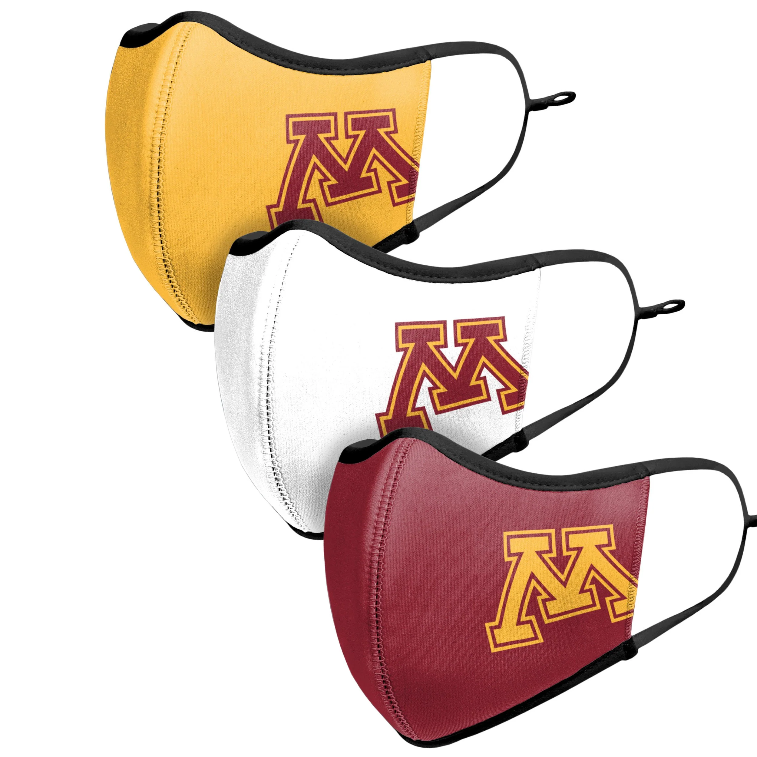 Minnesota Golden Gophers NCAA Sport 3 Pack Face Cover - Image 4