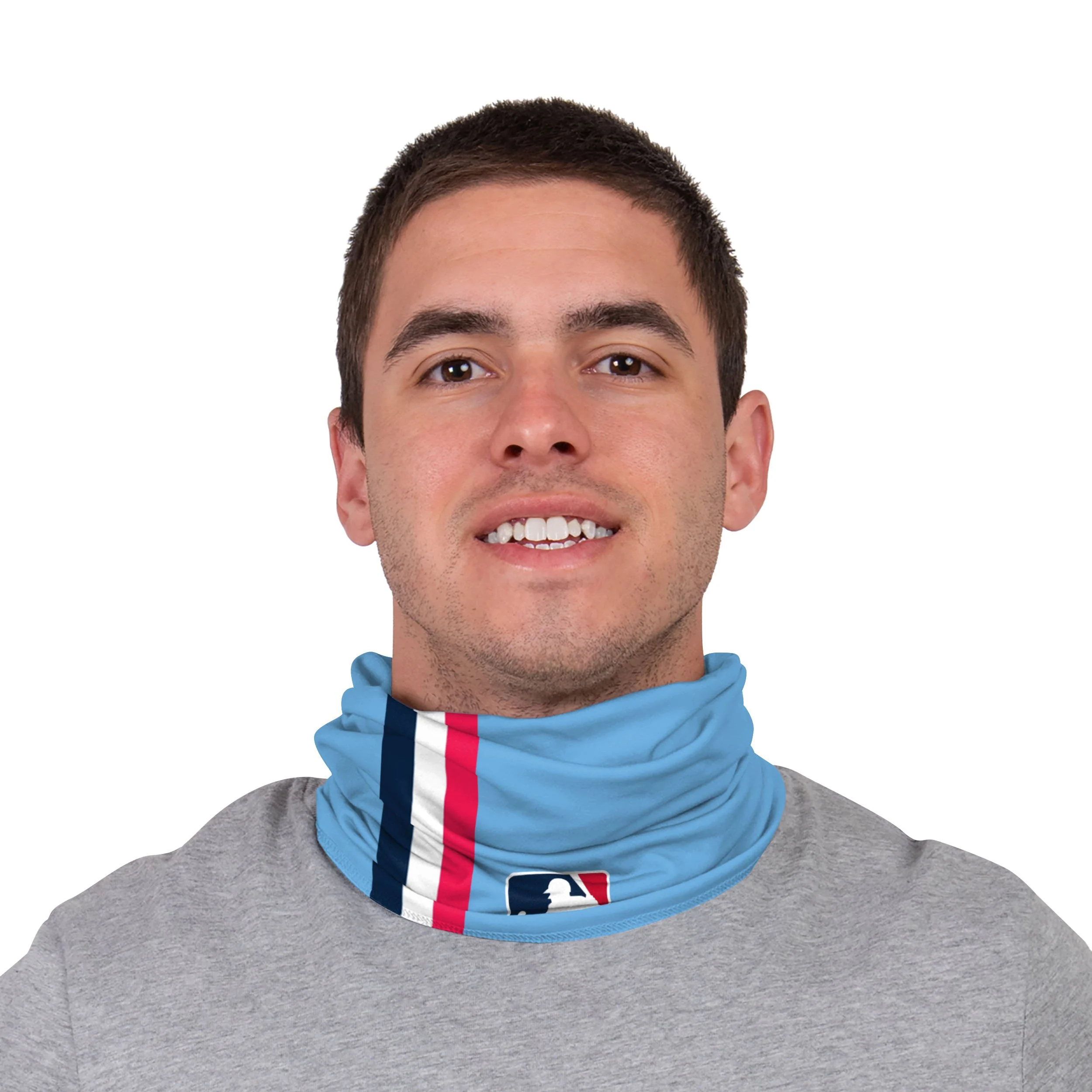 Minnesota Twins Blue MLB Blue On-Field Gameday Gaiter Scarf - Image 3