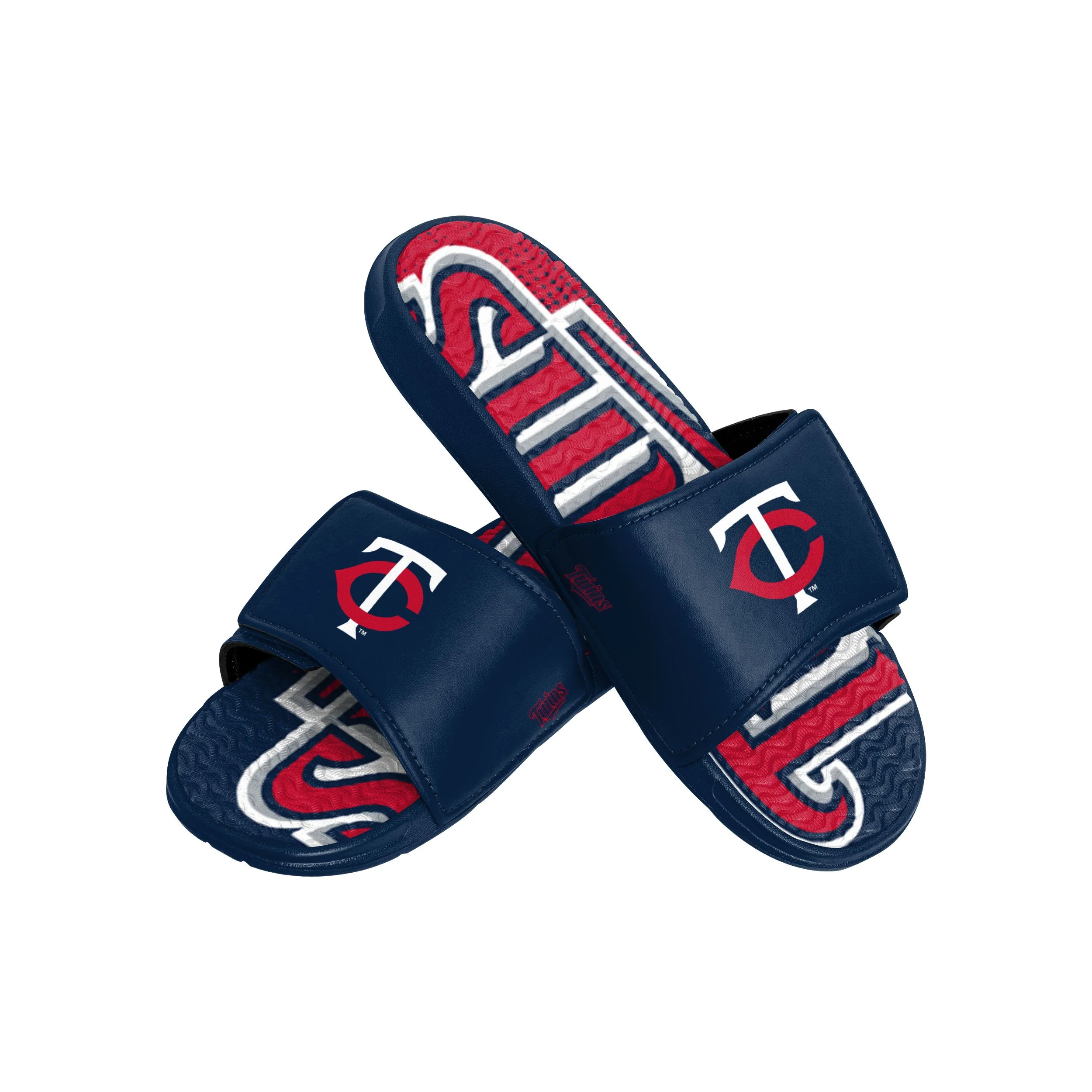 Minnesota Twins MLB Mens Gradient Wordmark Gel Slide