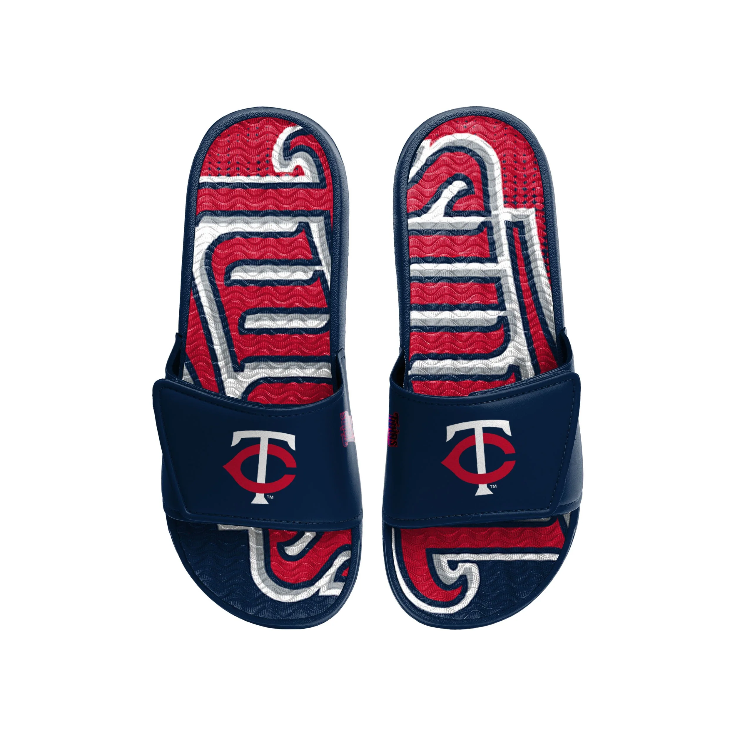 Minnesota Twins MLB Mens Gradient Wordmark Gel Slide - Image 2