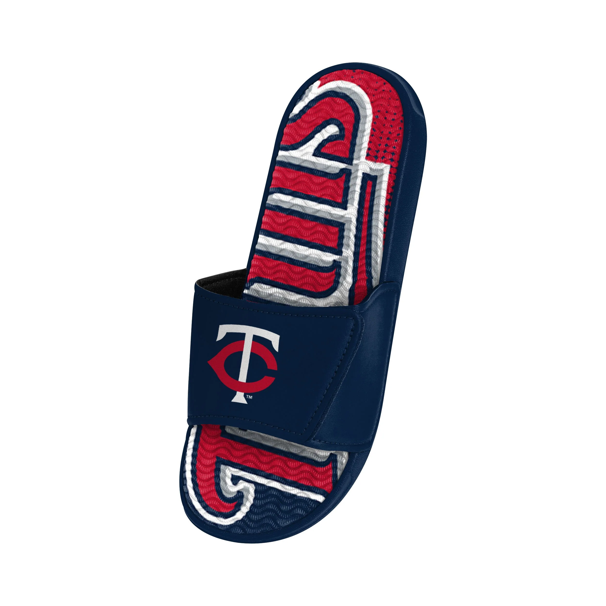 Minnesota Twins MLB Mens Gradient Wordmark Gel Slide - Image 3